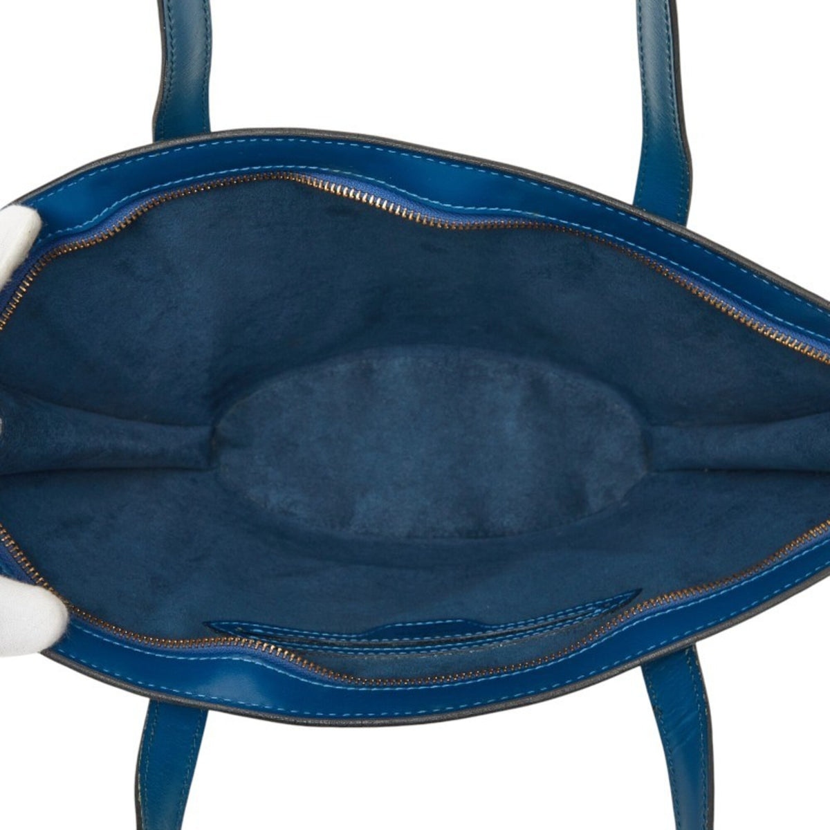 Louis Vuitton Toledo Blue Leather Handbag (Pre-Owned)