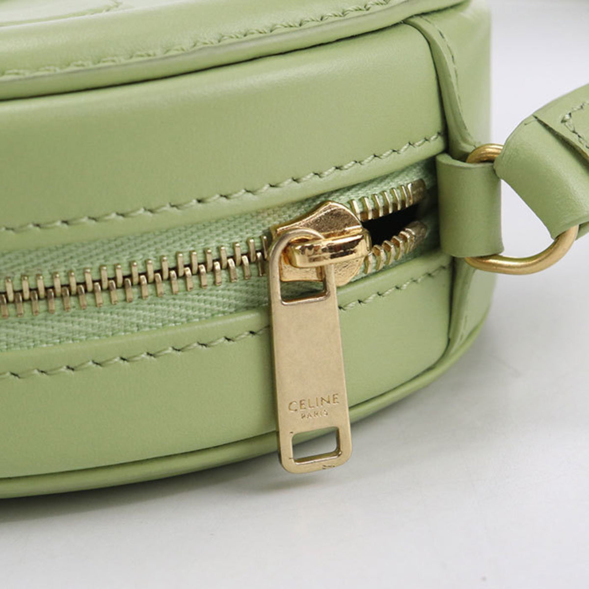 Celine Green Leather Shoulder Bag (Pre-Owned)