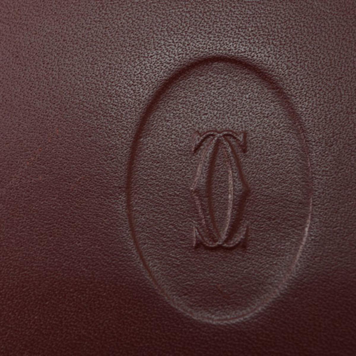 Cartier Bordeaux Leather Wallet (Bi-Fold) (Pre-Owned)