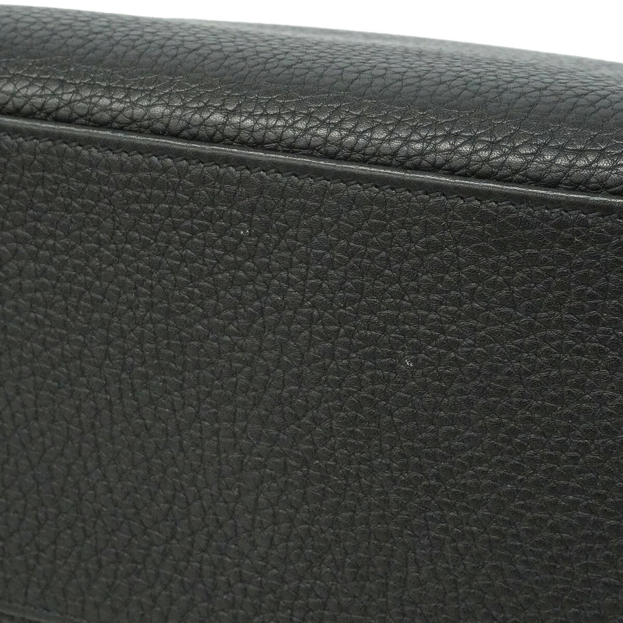 Hermes Black Togo Leather Handbag (Pre-Owned)