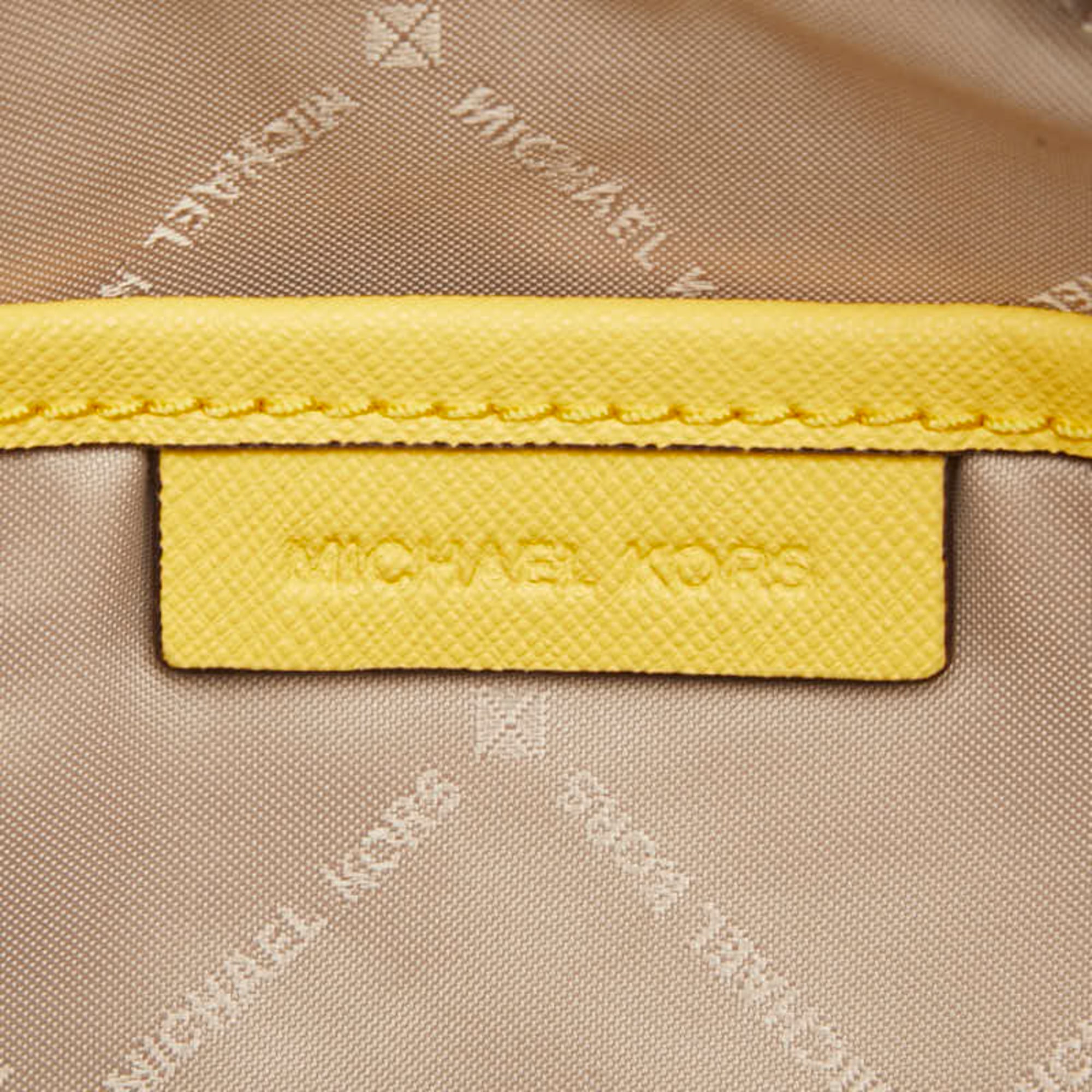 Michael Kors Yellow Leather Shoulder Bag (Pre-Owned)