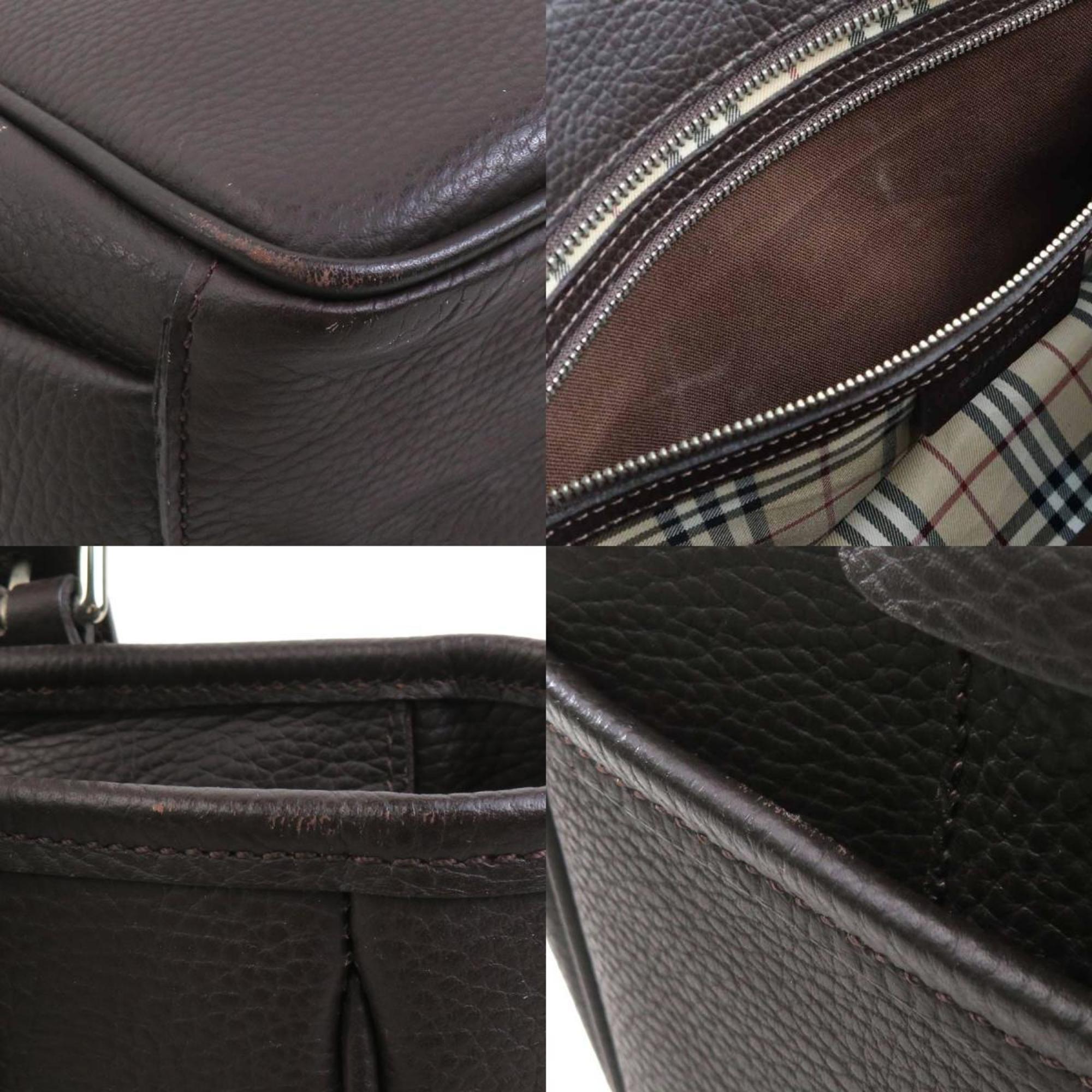 Burberry Brown Leather Handbag (Pre-Owned)