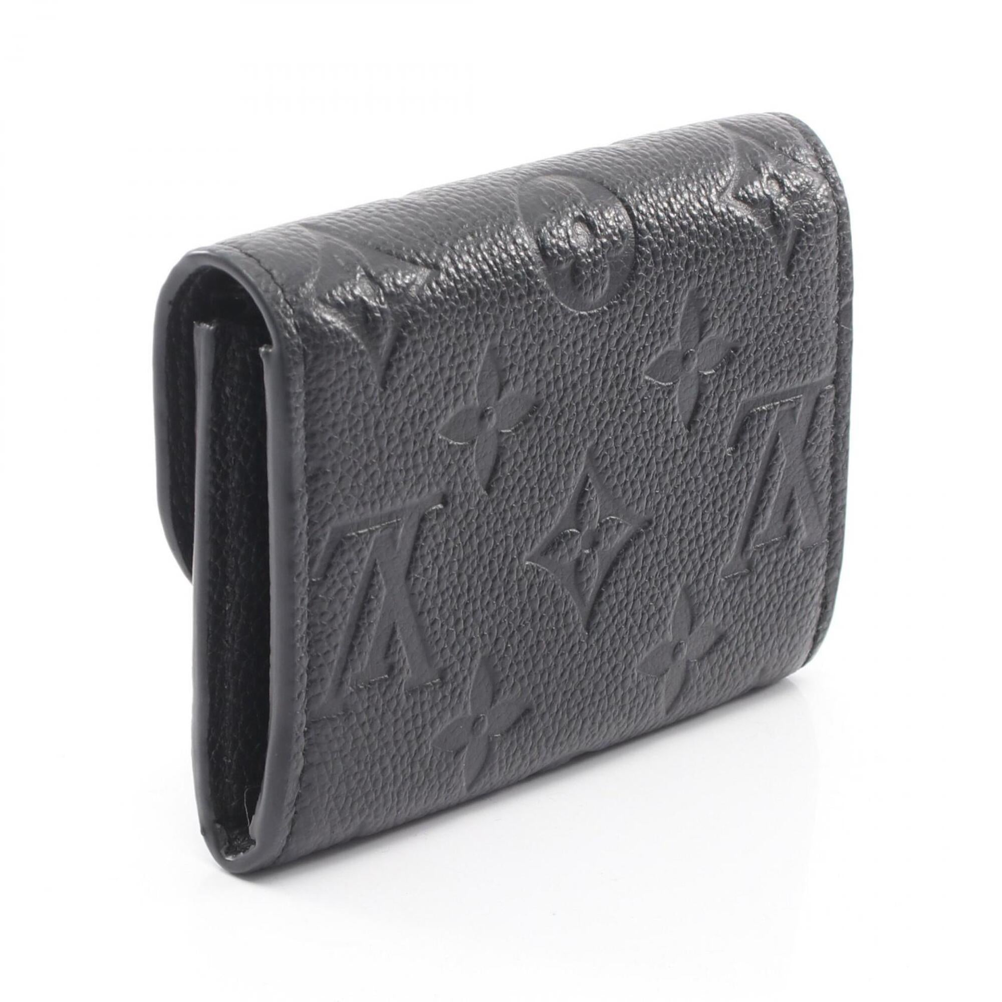 Louis Vuitton Black Leather Coin Purse/Coin Case (Pre-Owned)