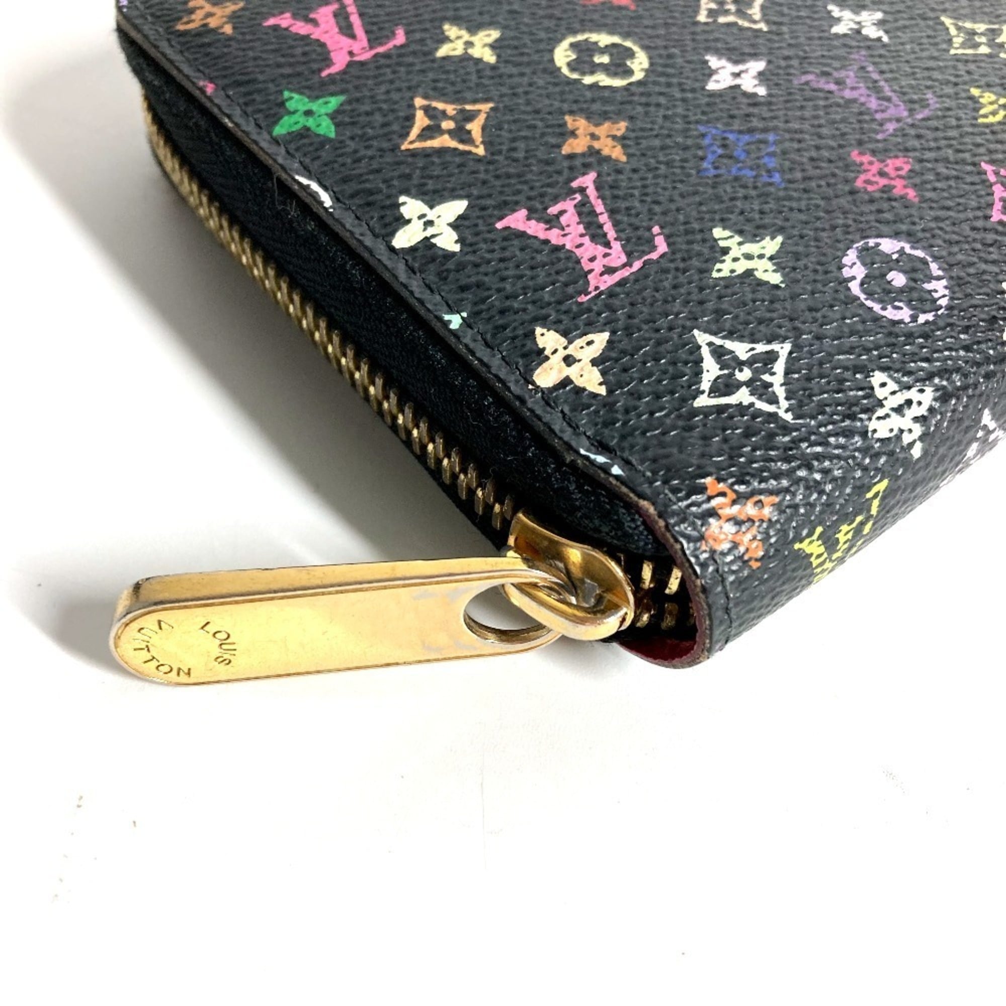 Louis Vuitton Monogram Multicolore Black Noir Monogram Multicolore Long Wallet (Bi-Fold) (Pre-Owned)