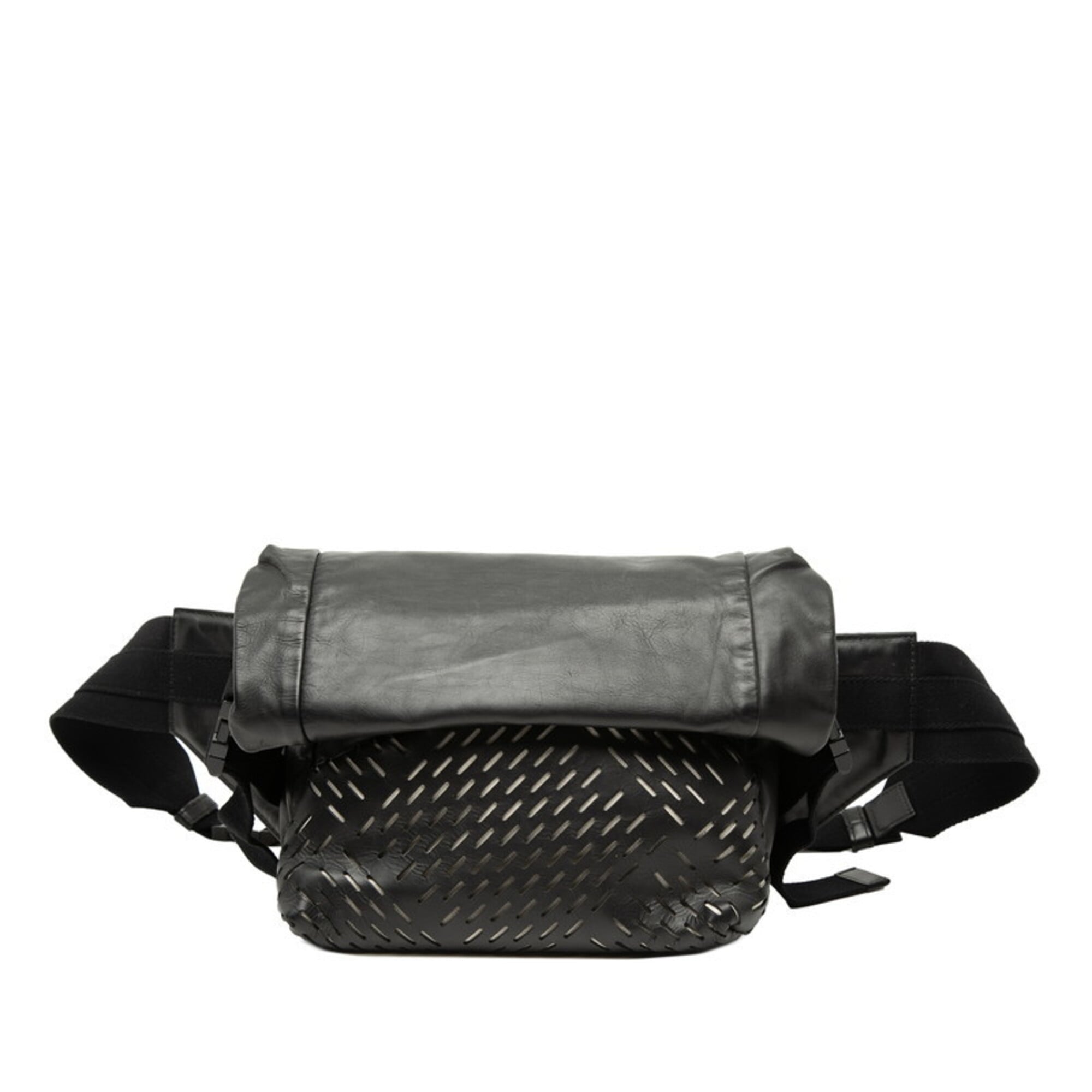 Bottega Veneta Black Leather Fanny Pack (Pre-Owned)