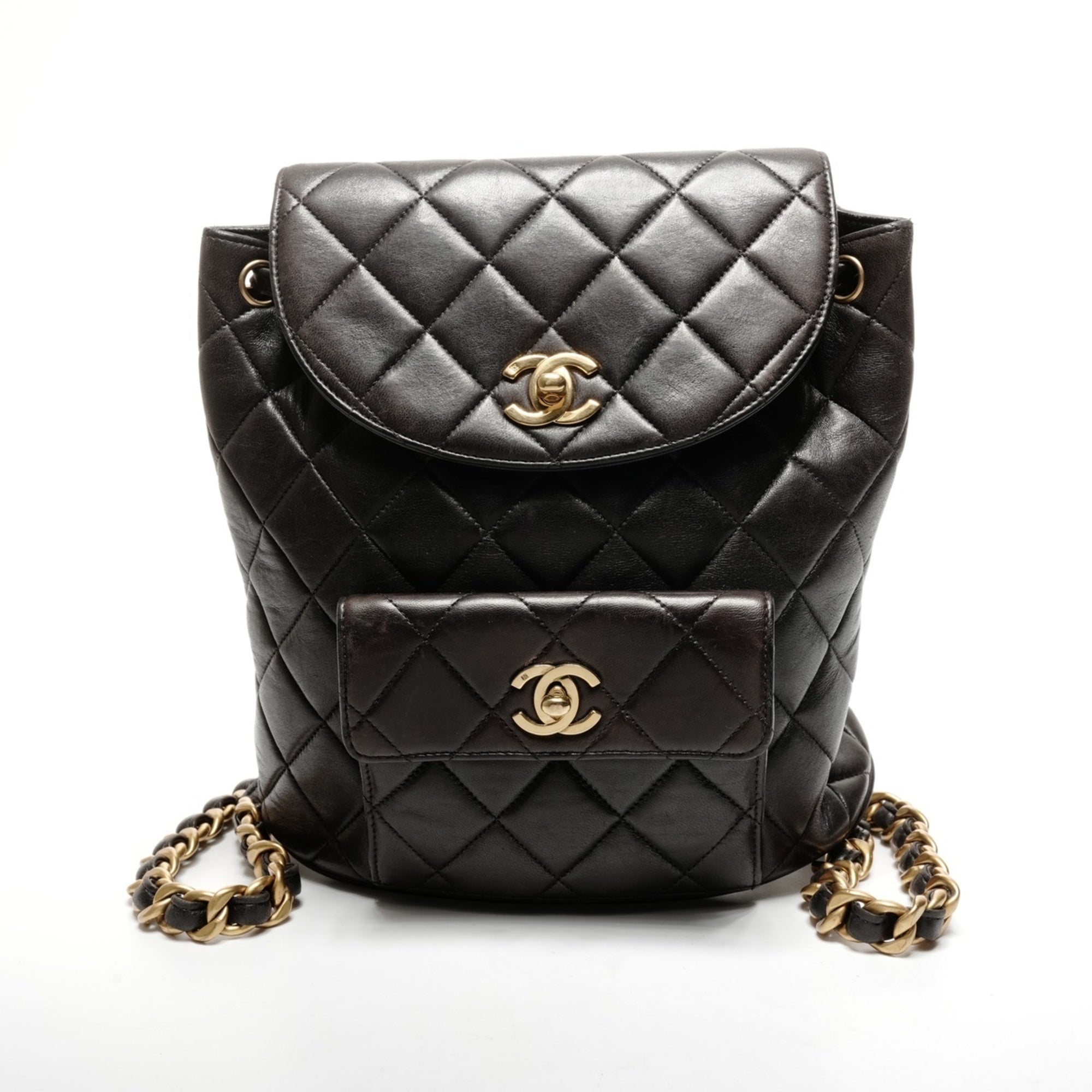 Chanel Matelasse Black Backpack (Pre-Owned)