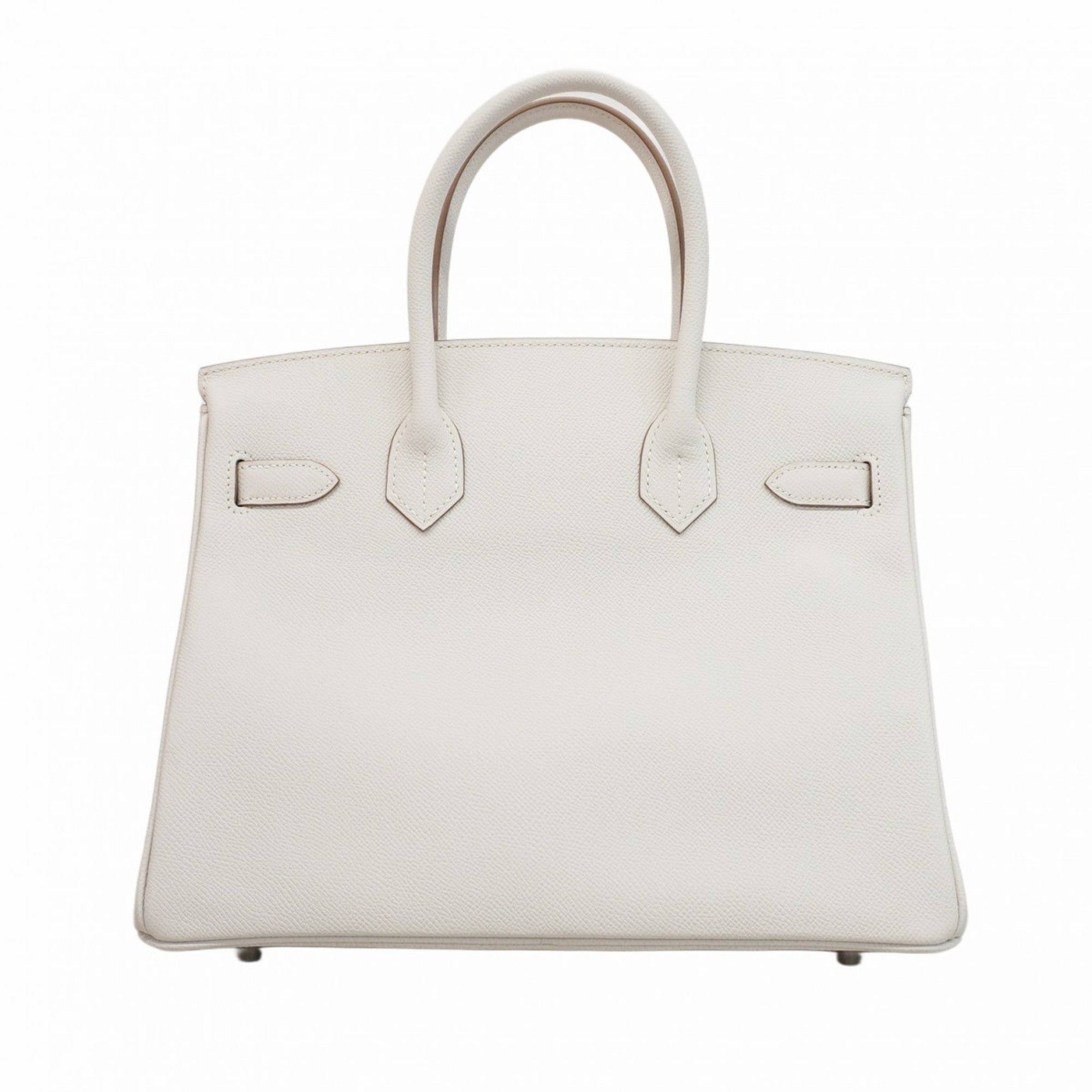 Hermes Silver Epsom Leather Handbag (Pre-Owned)