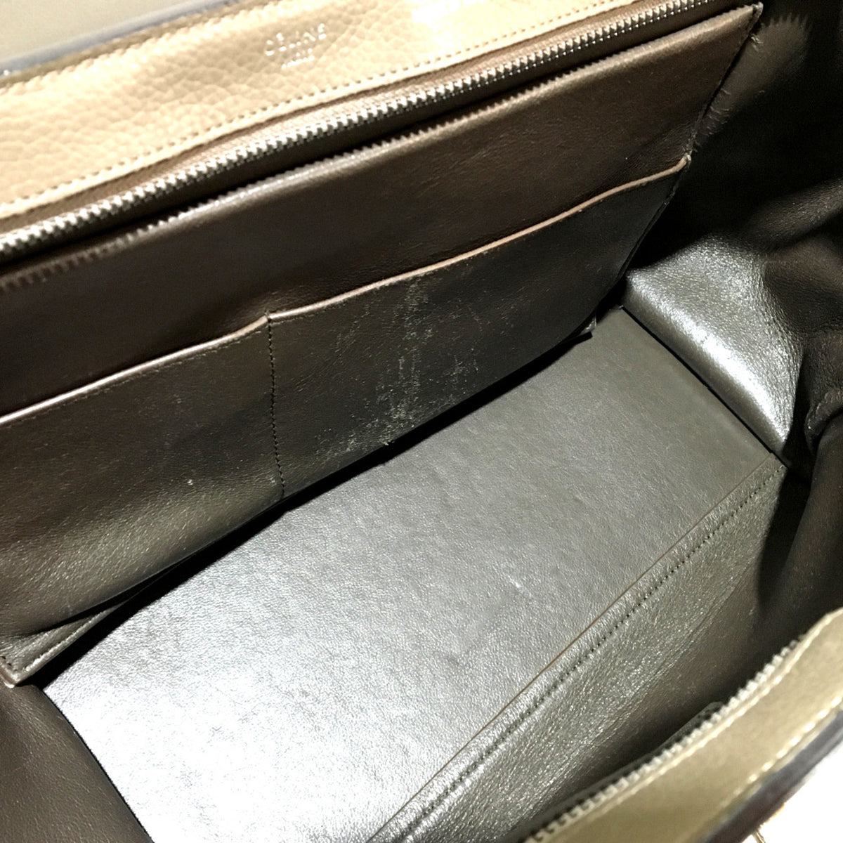 Celine Gray Leather Handbag (Pre-Owned)