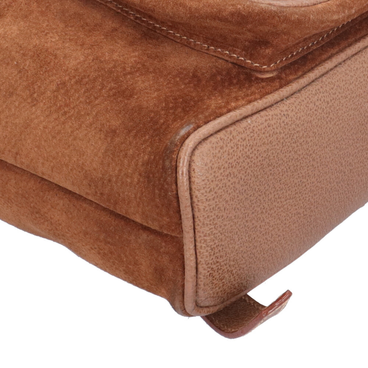 Gucci Brown Suede Leather Backpack (Pre-Owned)