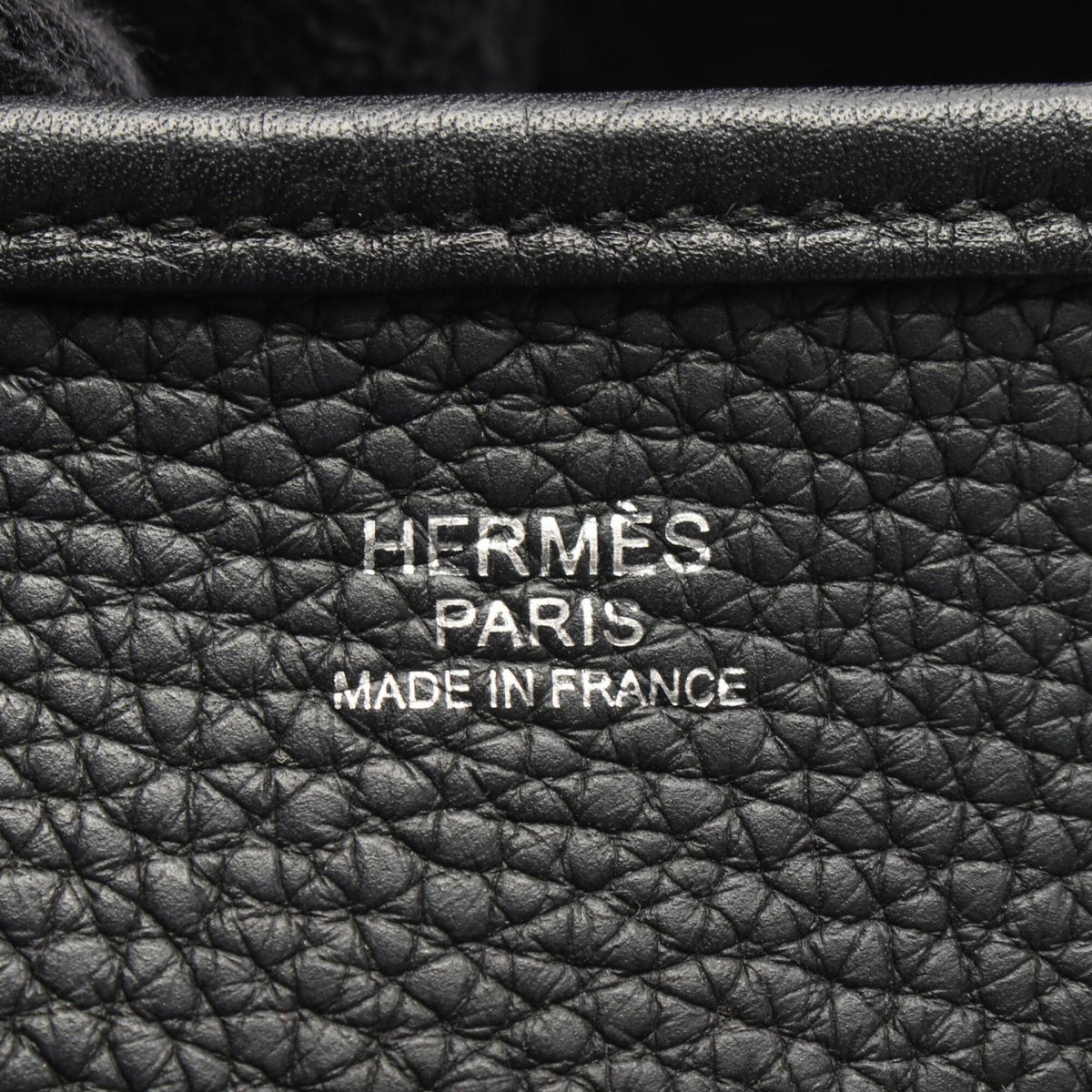Hermes Black Taurillon Clemence Leather Shoulder Bag (Pre-Owned)