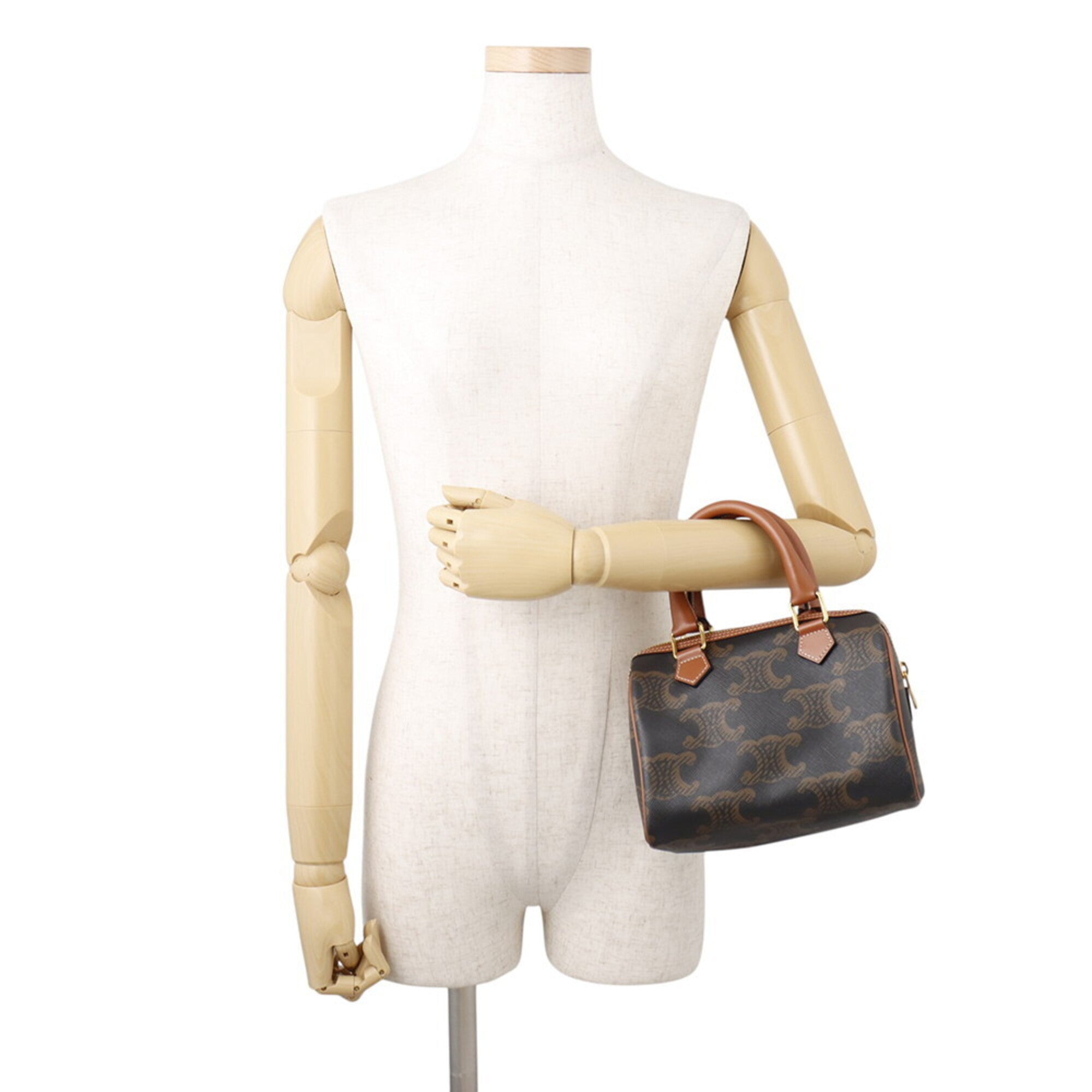 Celine Camel Pvc Leather Handbag Shoulder Bag (Pre-Owned)
