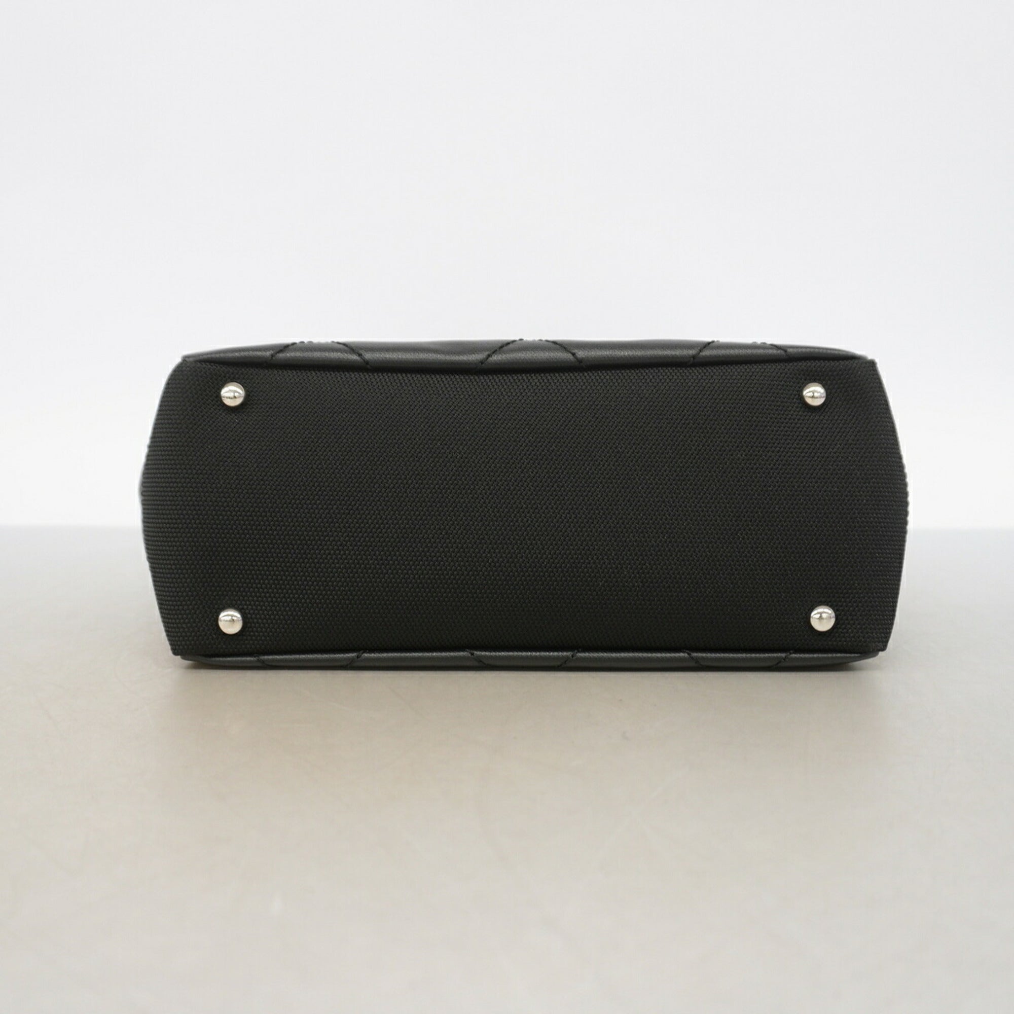 Chanel Black Canvas Tote Bag (Pre-Owned)