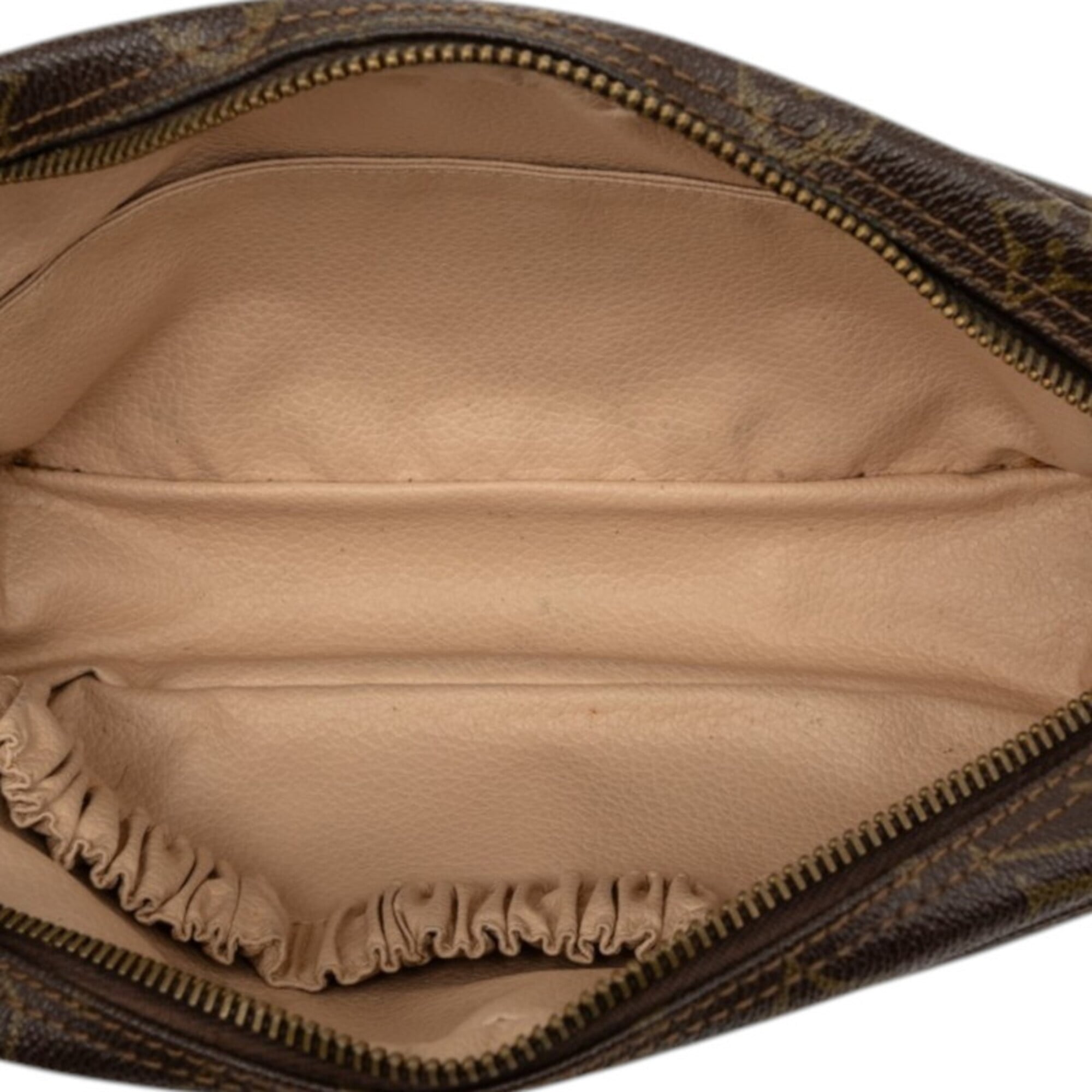 Louis Vuitton Brown Pvc Leather Clutch Bag Handbag Pouch (Pre-Owned)