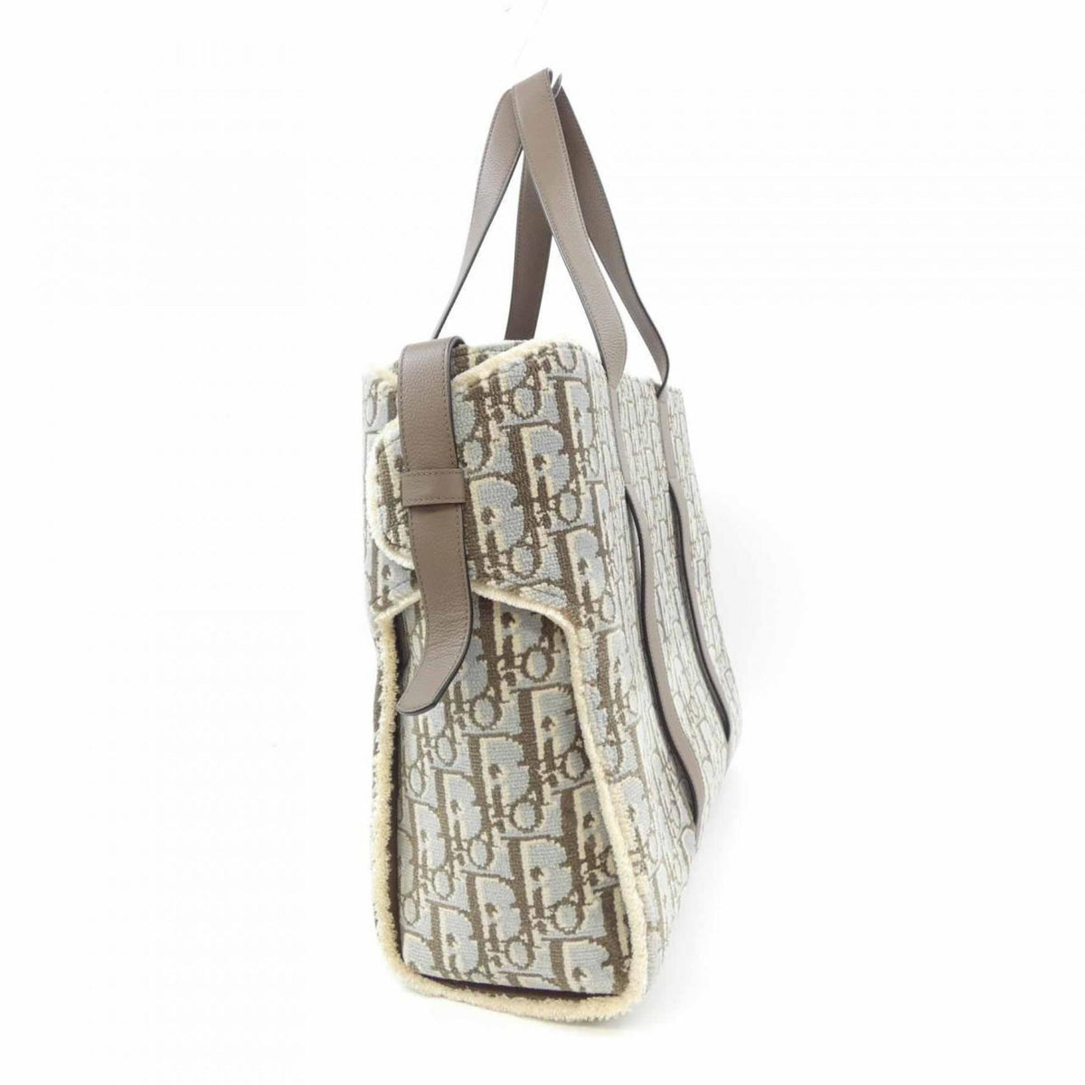 Christian Dior Blue Brown Handbag (Pre-Owned)