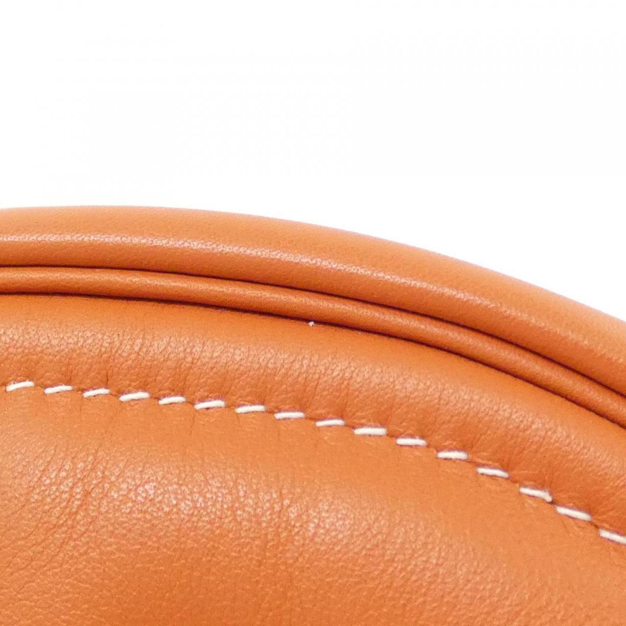 Hermes Orange Swift Leather Shoulder Bag (Pre-Owned)