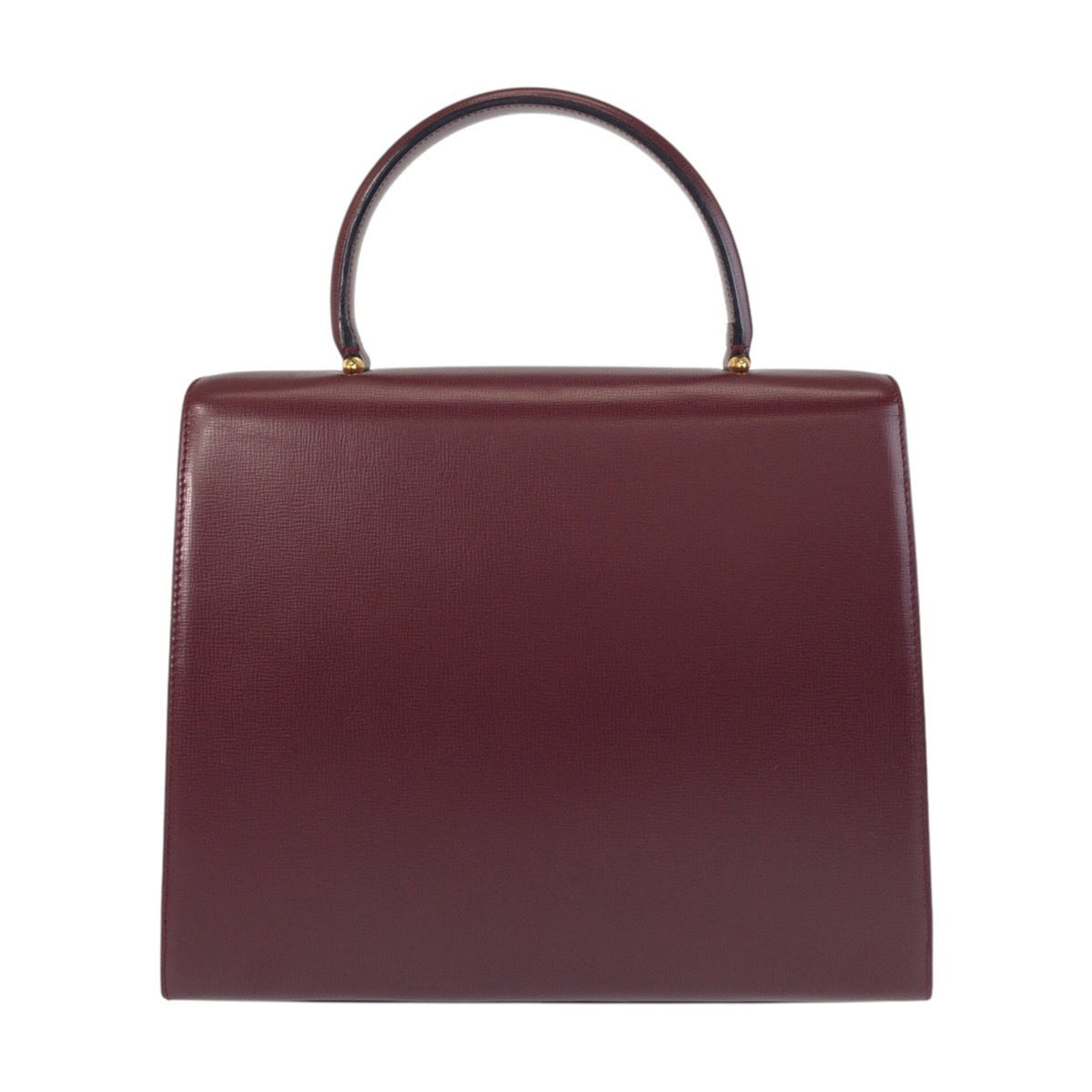 Cartier Bordeaux Leather Handbag (Pre-Owned)