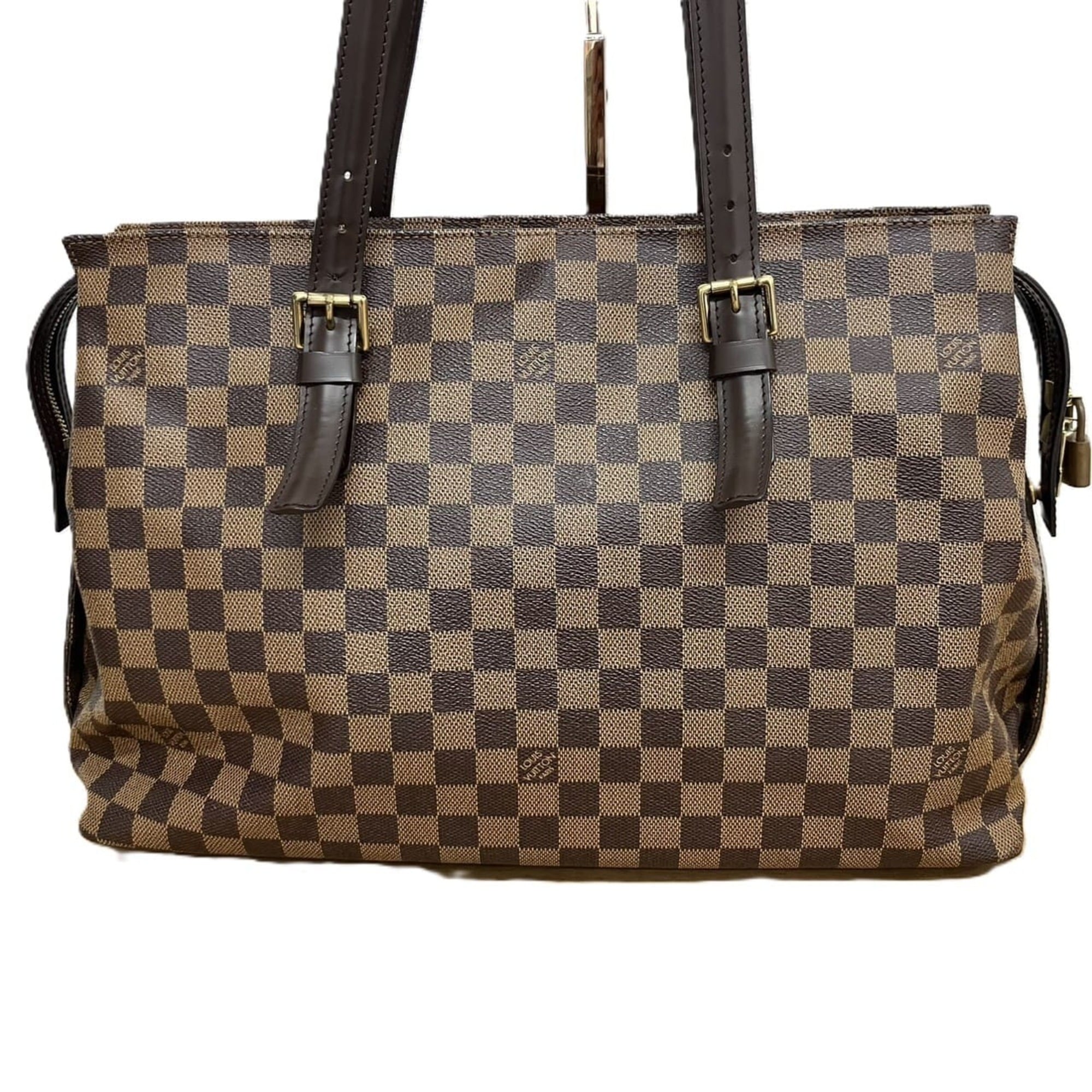 Louis Vuitton Brown Damier Canvas Damier Canvas Shoulder Bag Tote Bag (Pre-Owned)