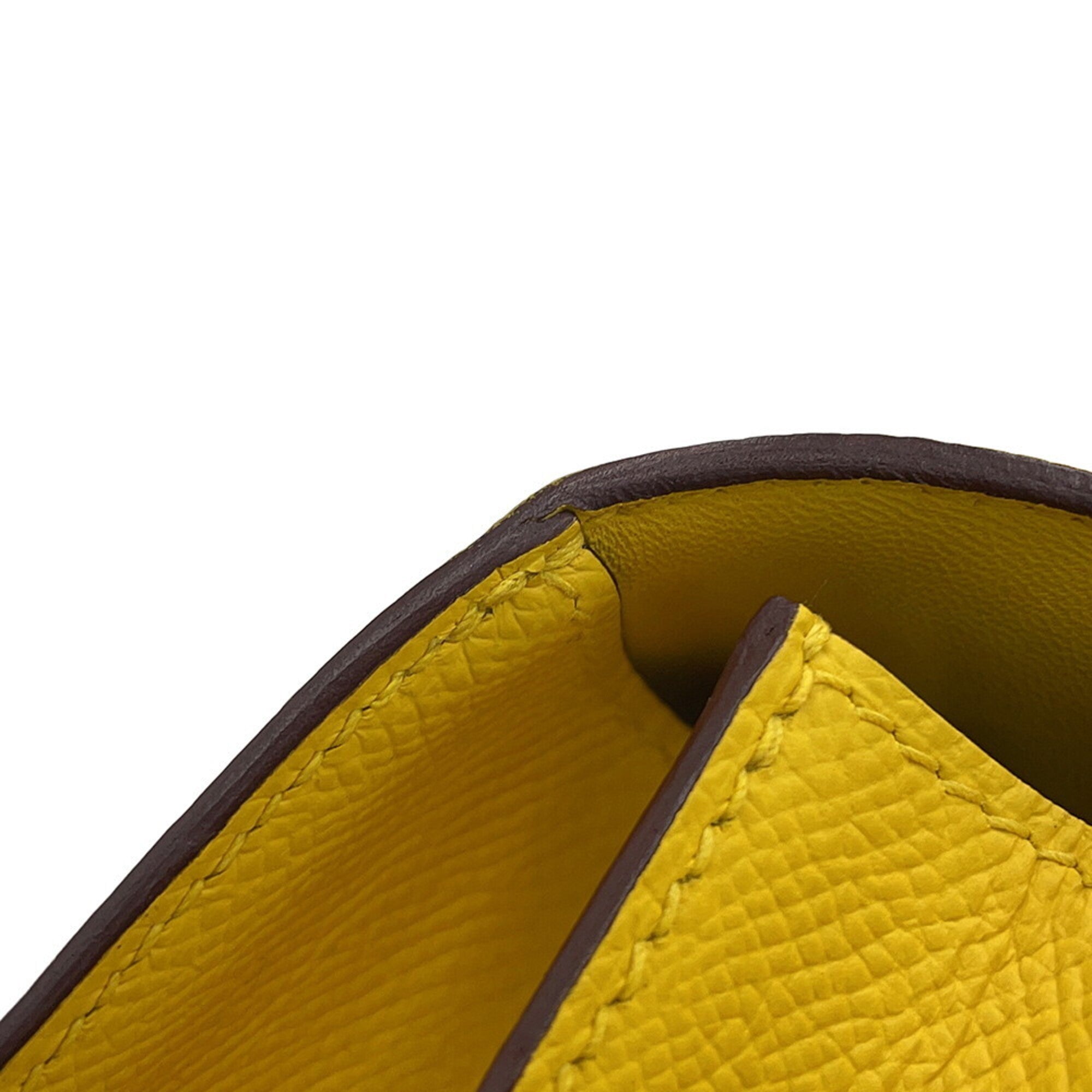 Hermes Yellow Epsom Leather Shoulder Bag (Pre-Owned)