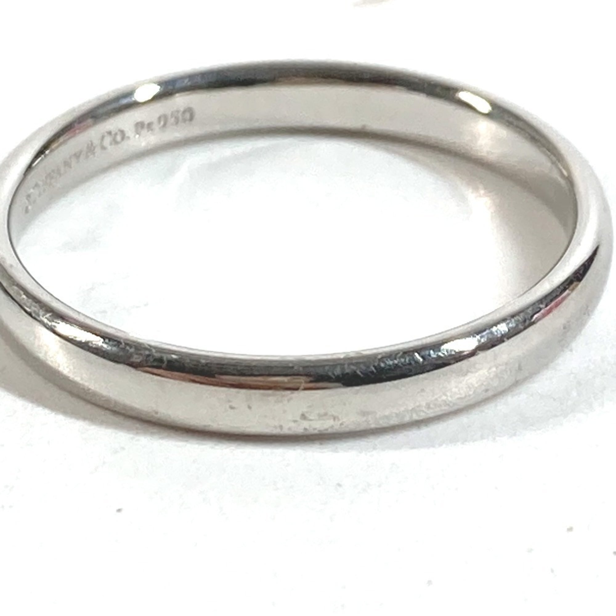 Tiffany Silver Platinum 950 Band Ring (Pre-Owned)