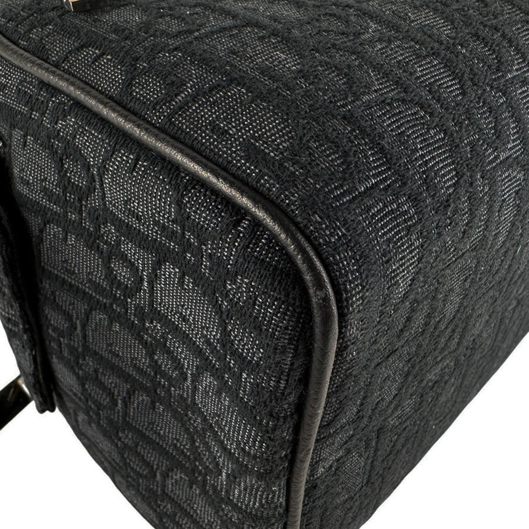 Christian Dior Black Canvas Clutch Bag Handbag (Pre-Owned)