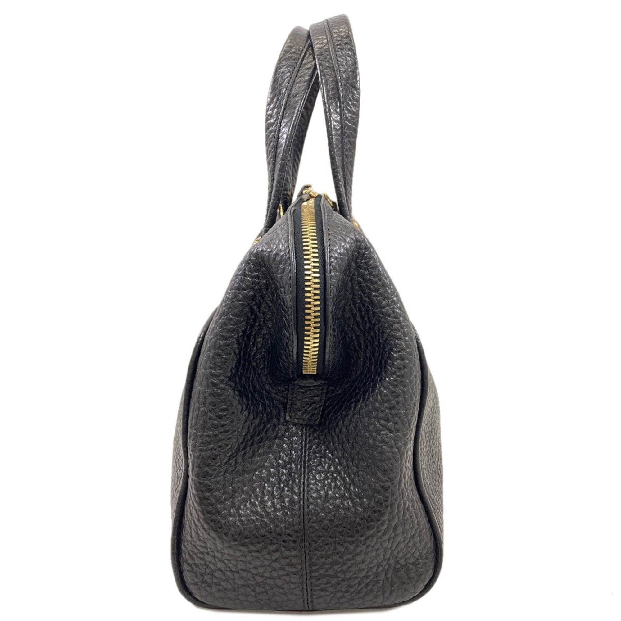 Fendi Chameleon Black Leather Tote Bag (Pre-Owned)