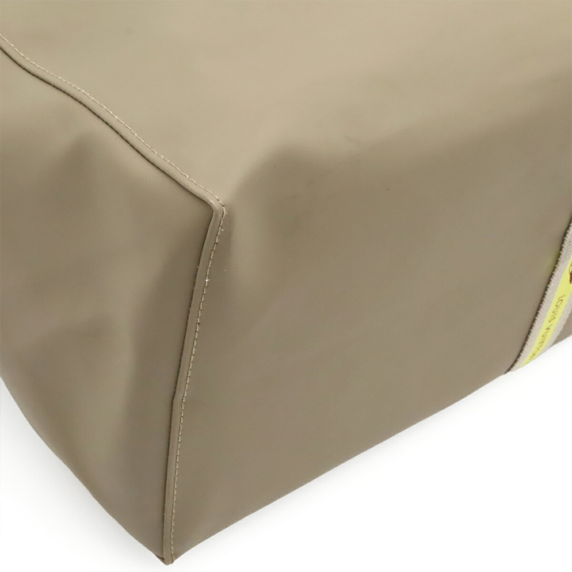 Louis Vuitton Khaki Elastane Nylon Handbag Tote Bag (Pre-Owned)