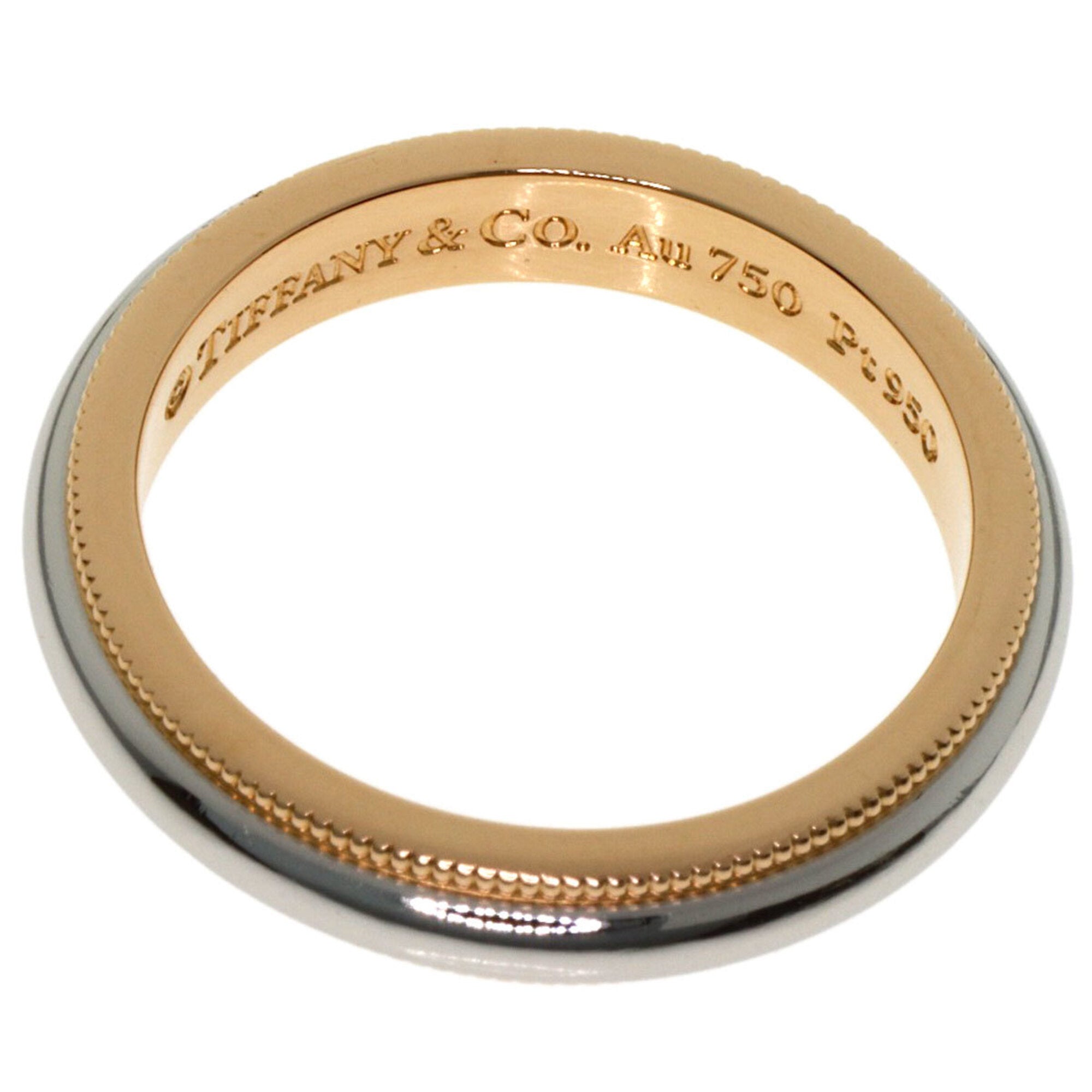 Tiffany Pink Gold (18K) Platinum 950 Band Ring (Pre-Owned)