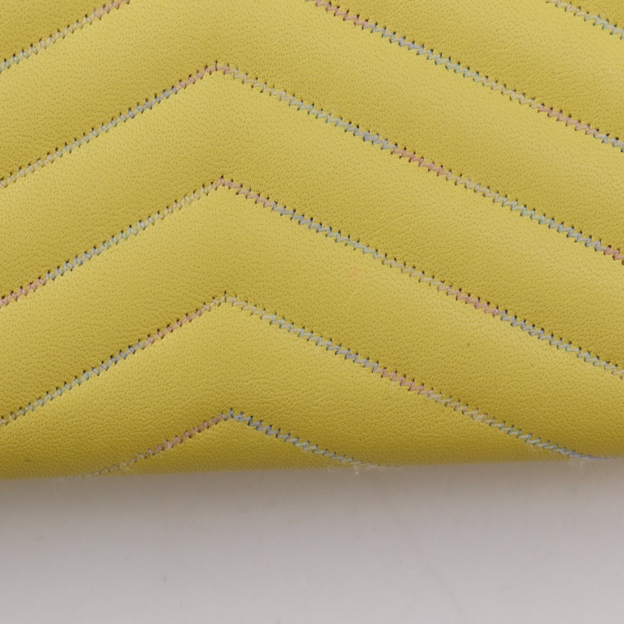Chanel Yellow Leather Long Wallet (Bi-Fold) (Pre-Owned)