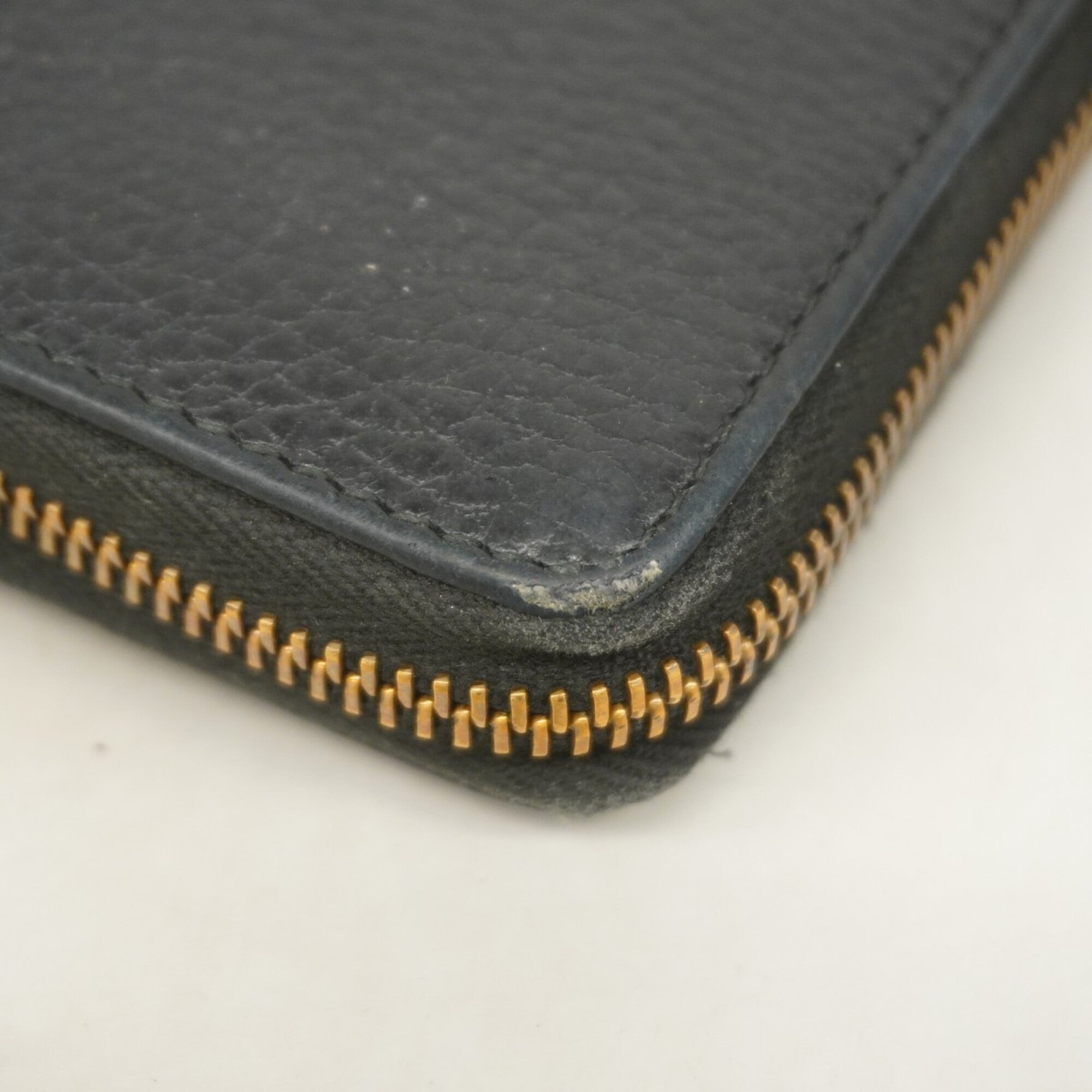 Gucci Black Leather Long Wallet (Bi-Fold) (Pre-Owned)