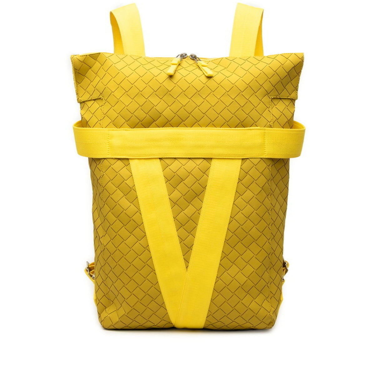 Bottega Veneta Yellow Leather Backpack (Pre-Owned)