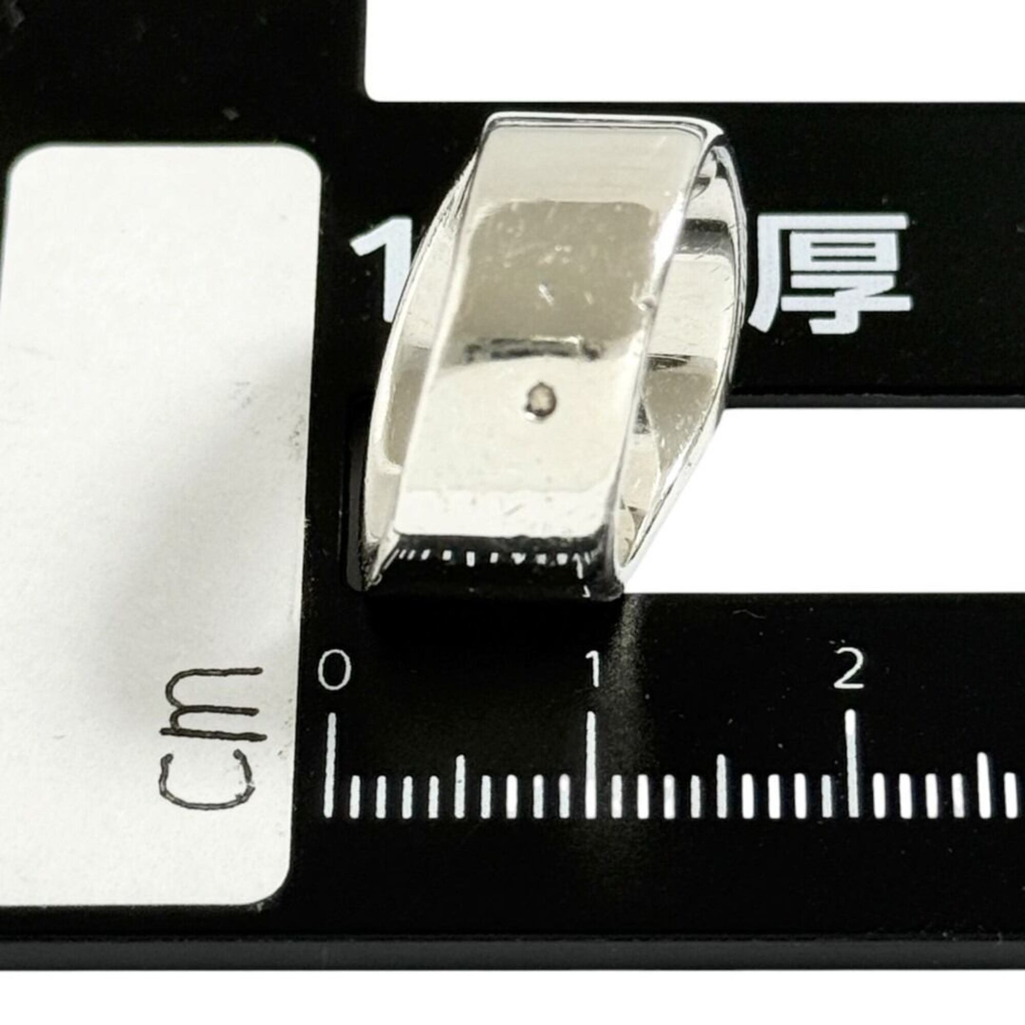 Hermes Silver Silver 925 Band Ring (Pre-Owned)