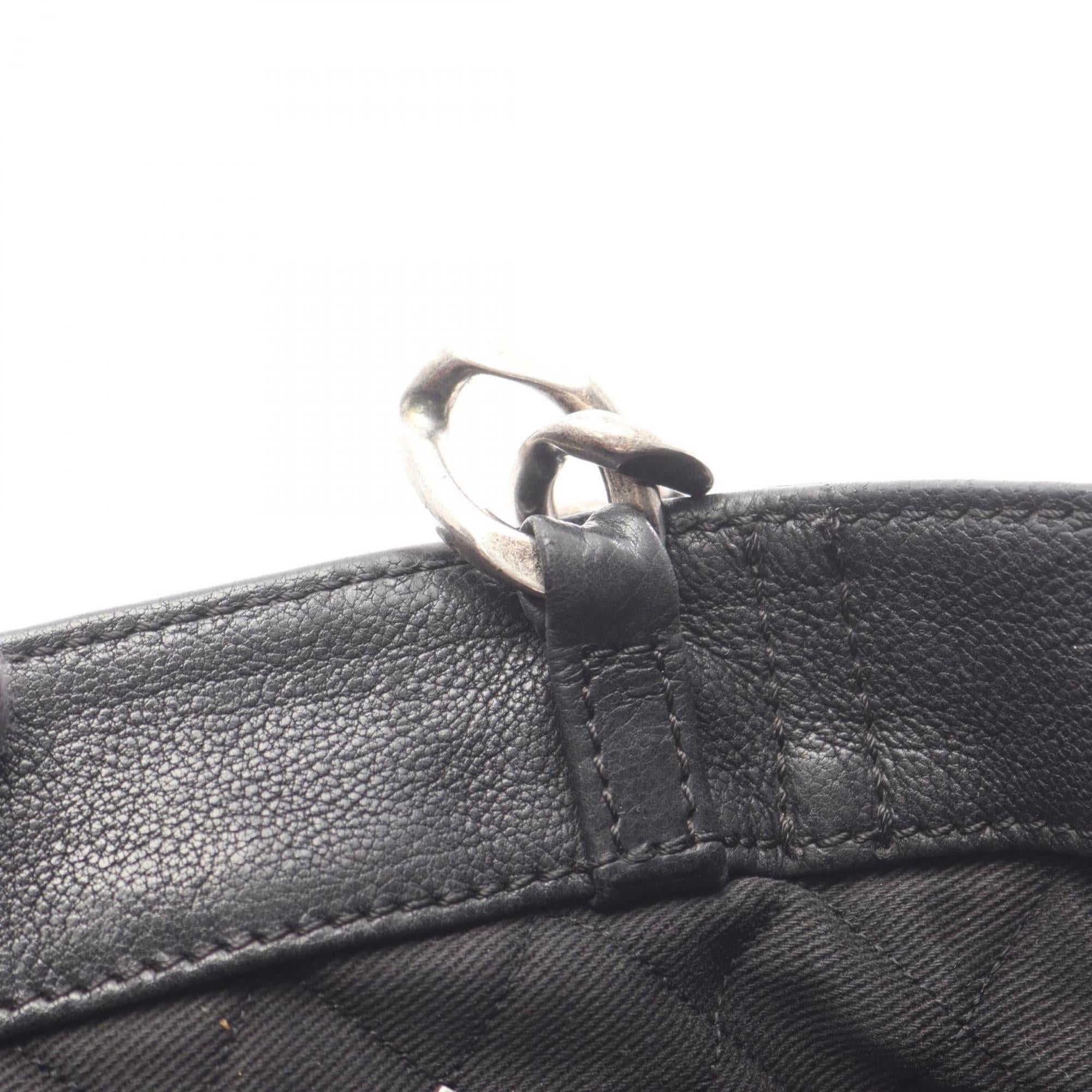 Chanel Black Leather Tote Bag (Pre-Owned)