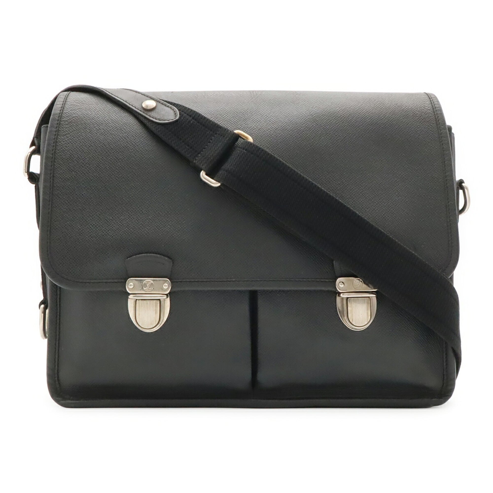 Louis Vuitton Ardoise Leather Handbag Shoulder Bag (Pre-Owned)