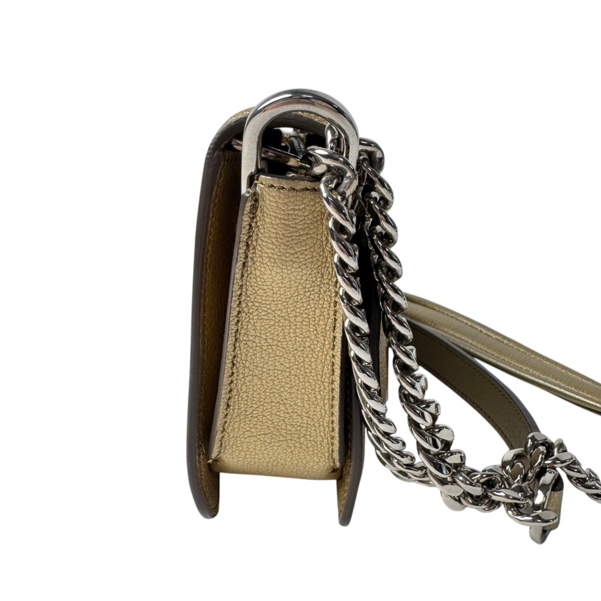 Tod's Gold Leather Shoulder Bag (Pre-Owned)