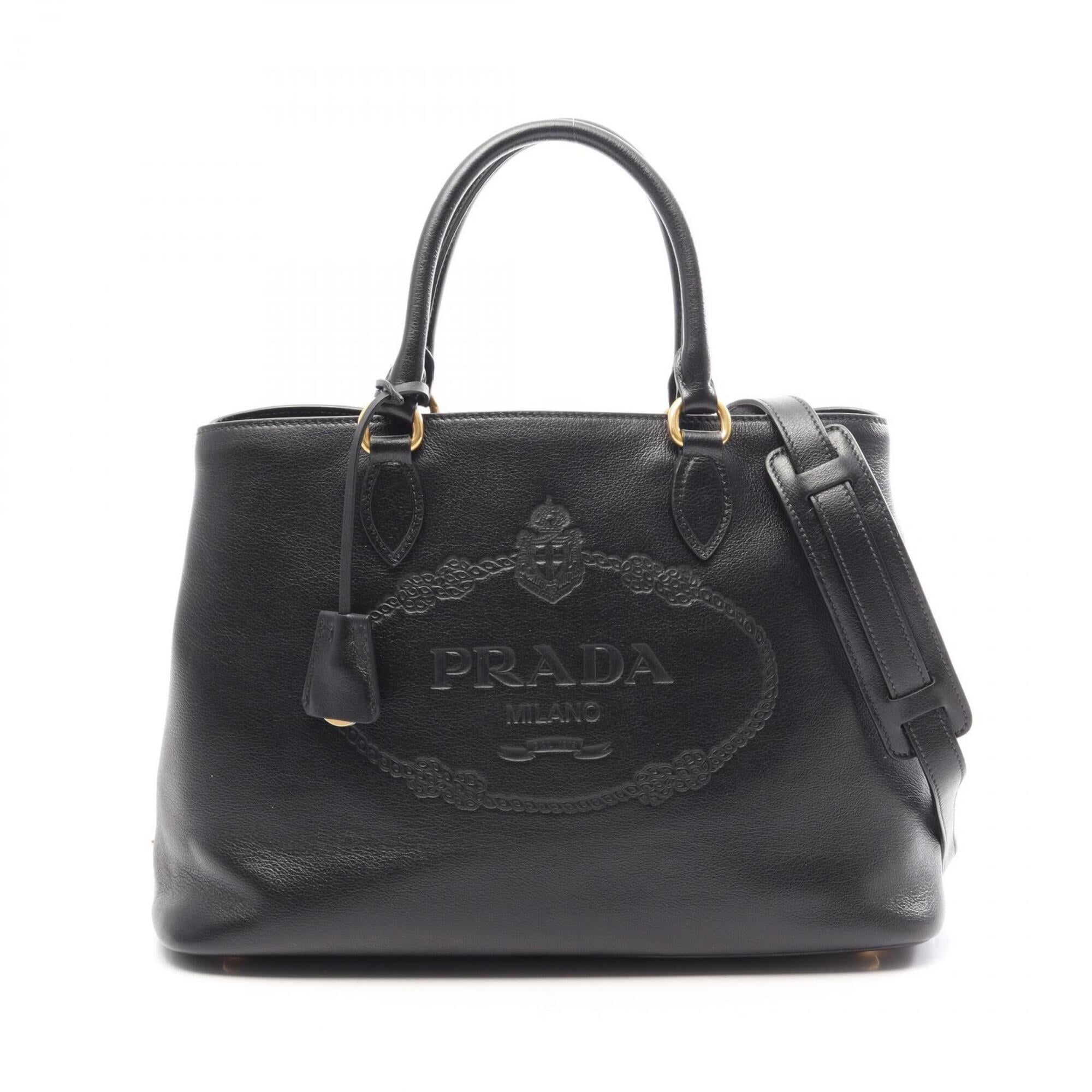 Prada Black Leather Handbag (Pre-Owned)
