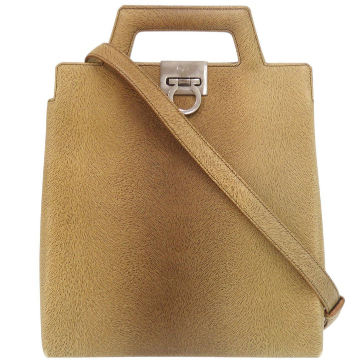 Salvatore Ferragamo Brown Leather Handbag (Pre-Owned)