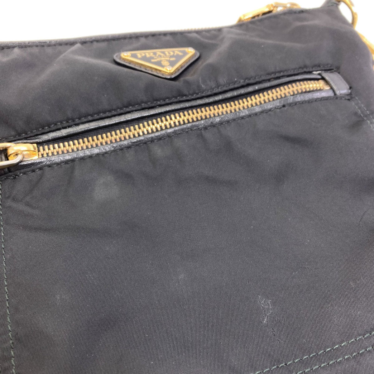 Prada Black Nylon Shoulder Bag (Pre-Owned)