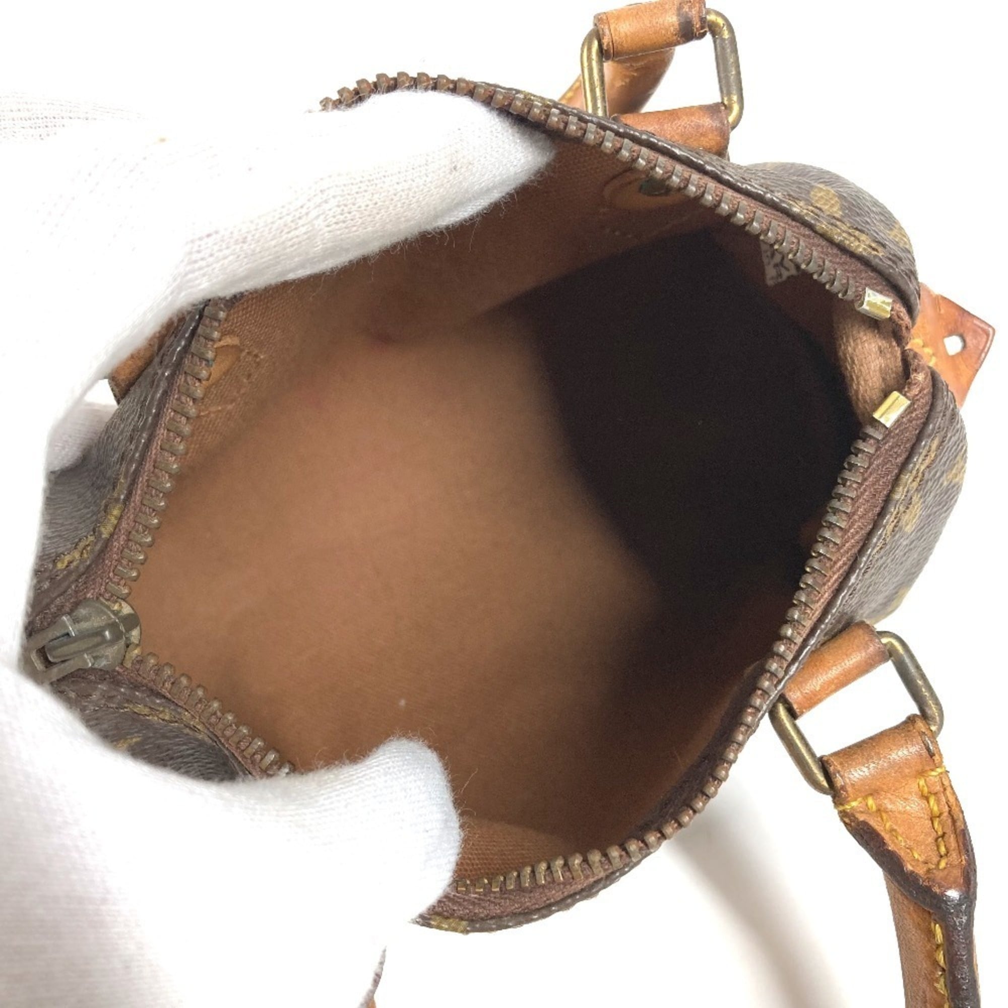 Louis Vuitton Brown Galle Monogram Canvas Handbag Pouch (Pre-Owned)