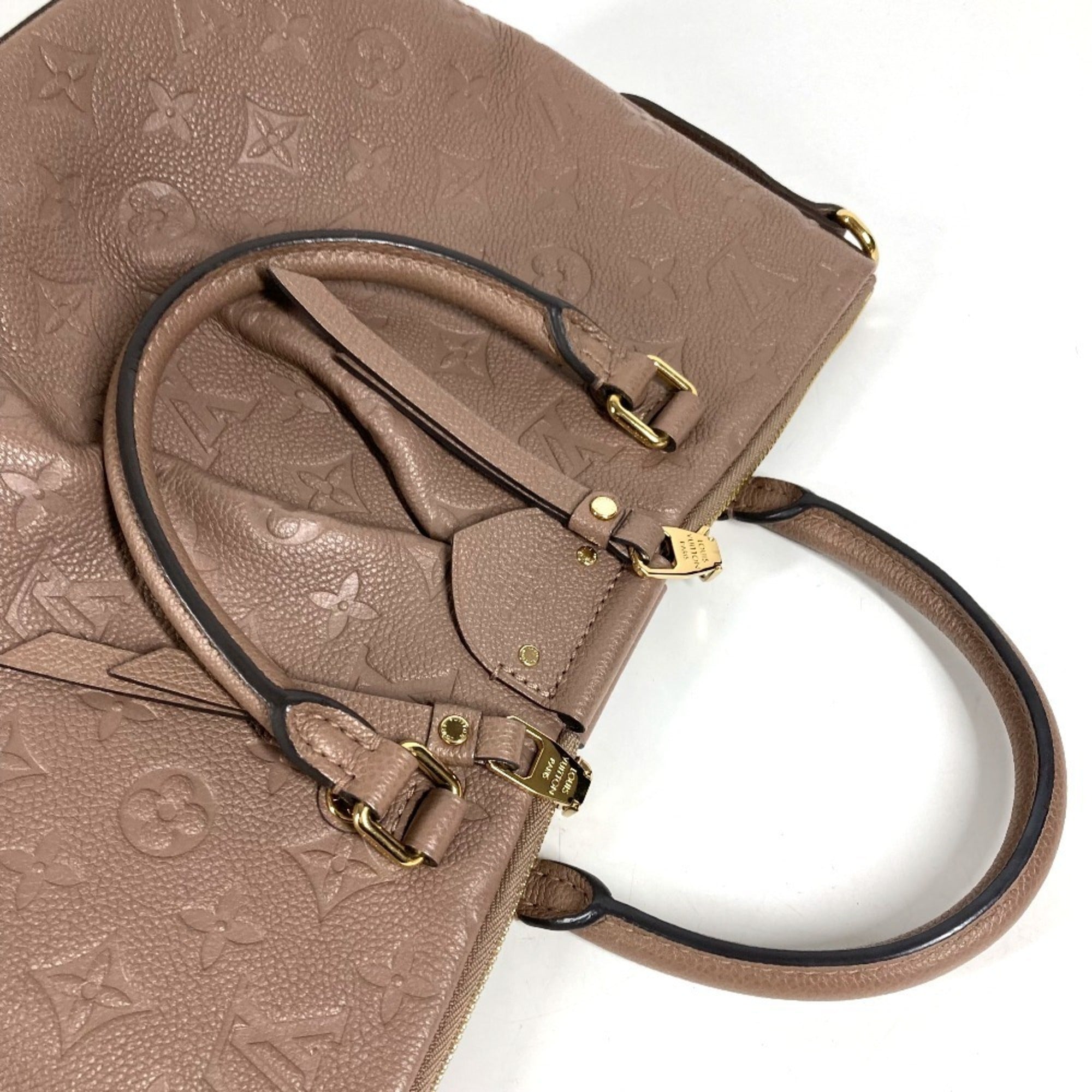 Louis Vuitton Light Brown Taupe Monogram Empreinte Handbag Tote Bag (Pre-Owned)