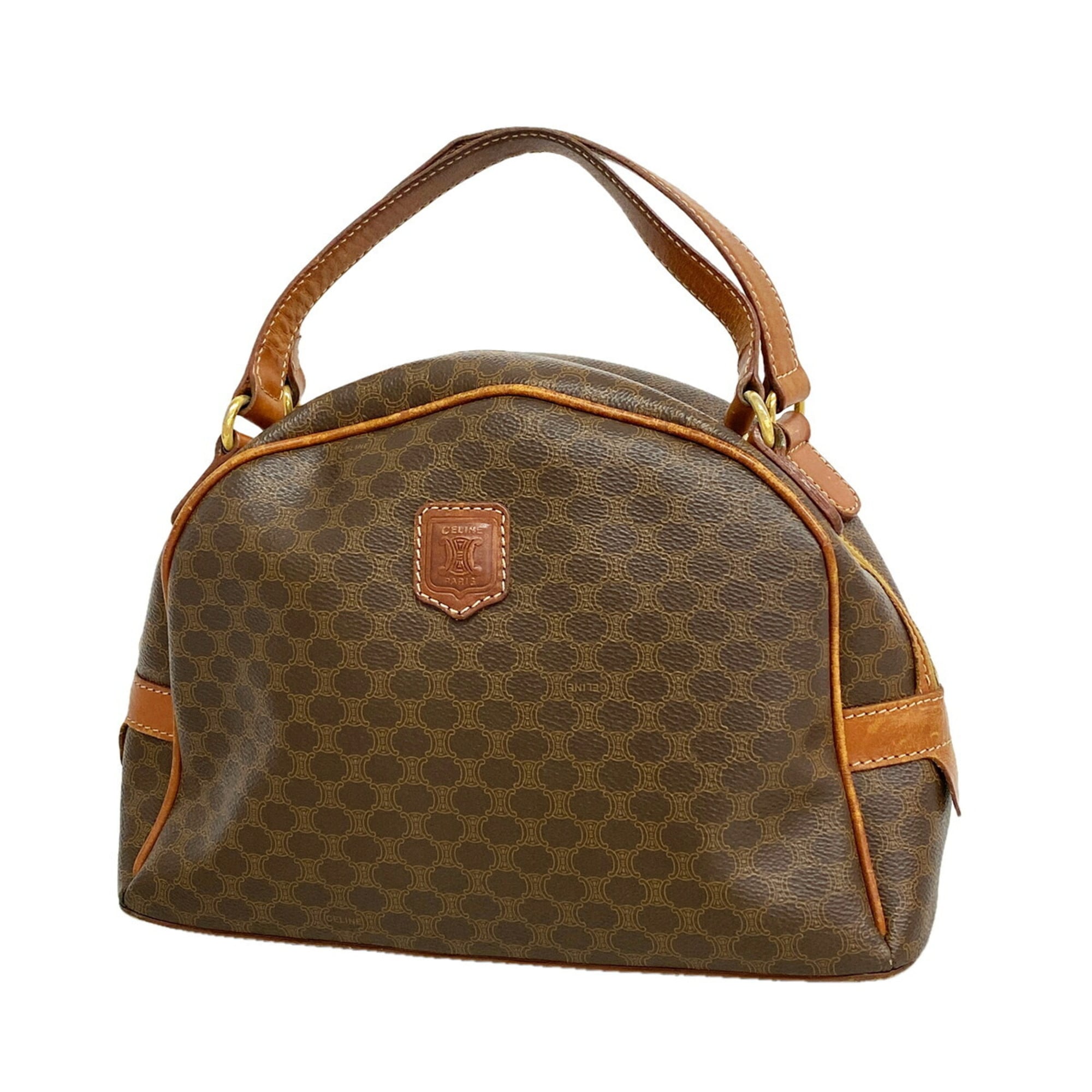 Celine Brown Pvc Handbag (Pre-Owned)