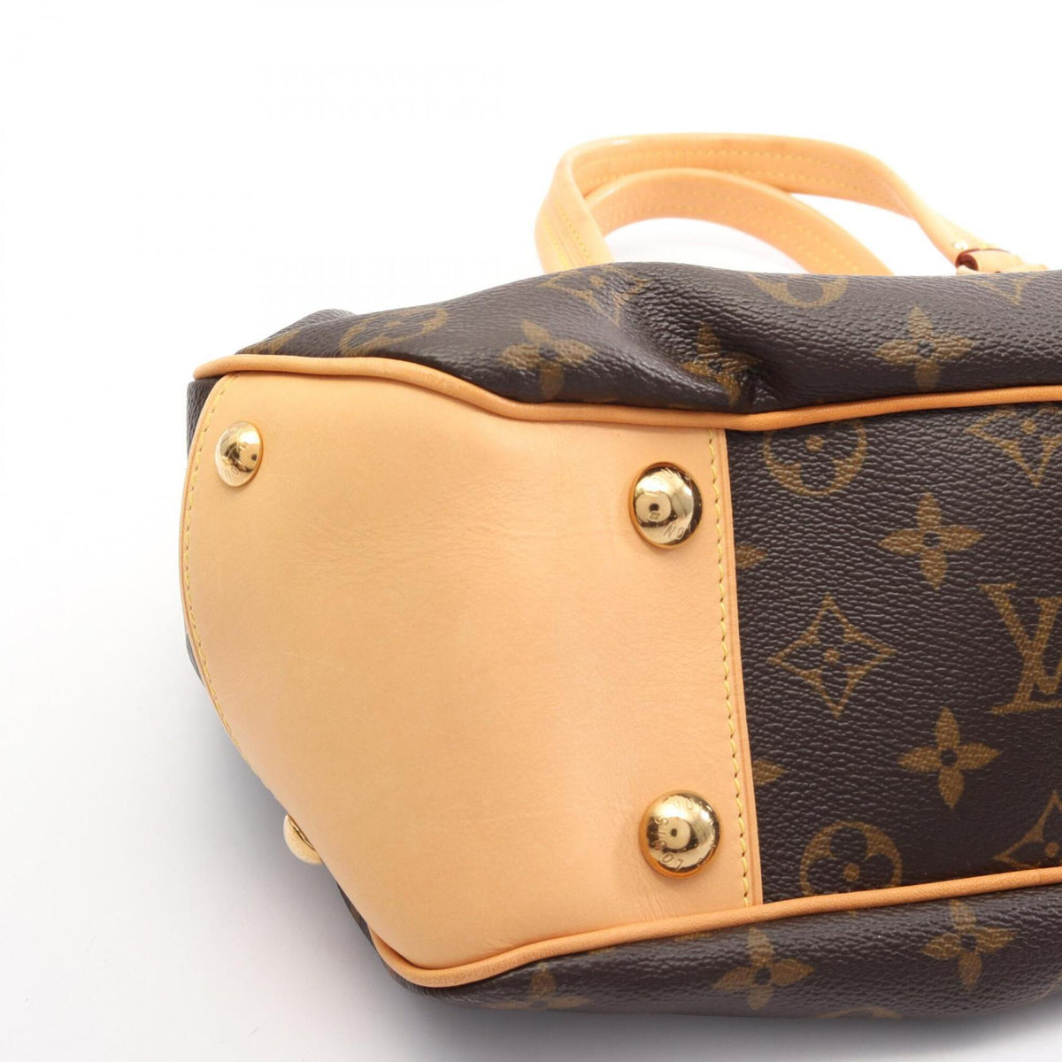 Louis Vuitton Brown Coated Canvas Leather Handbag (Pre-Owned)