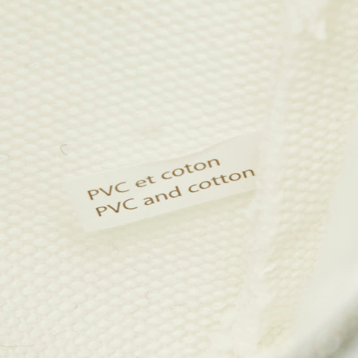 Louis Vuitton White Cotton Pvc Pouch (Pre-Owned)