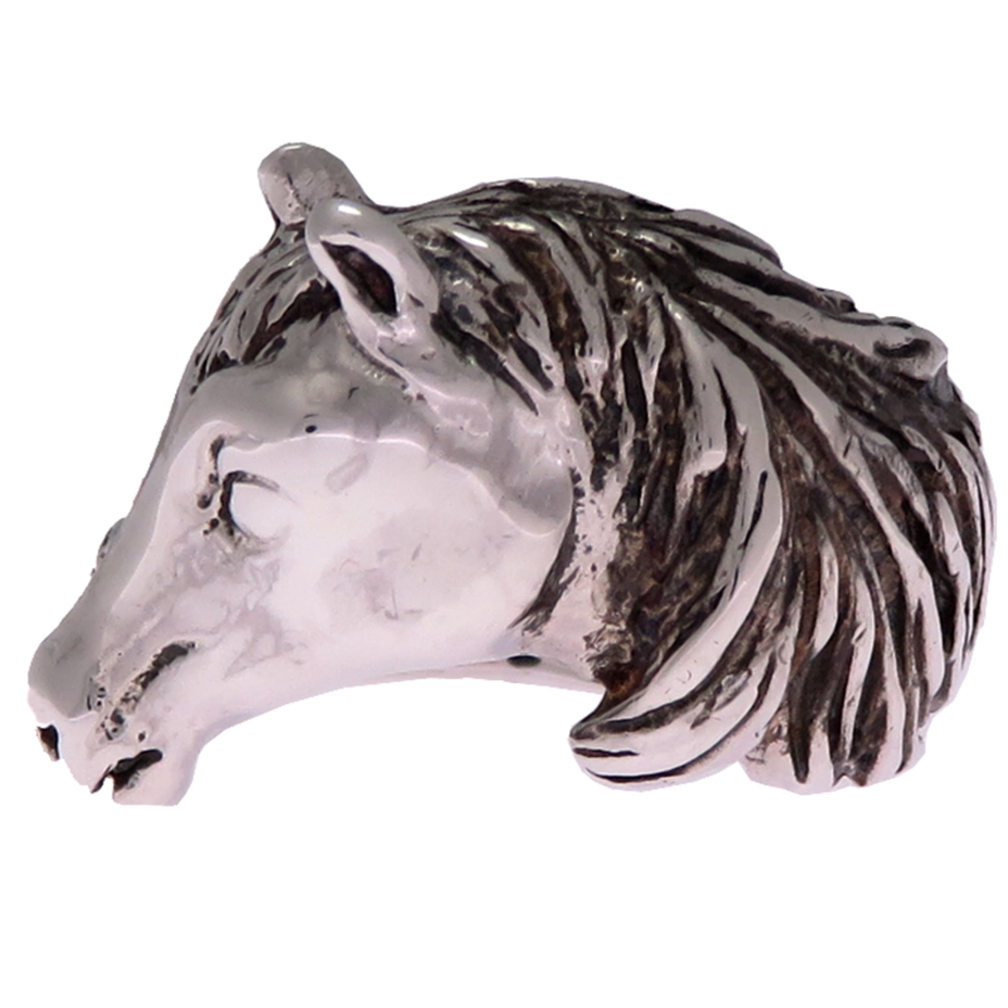 Hermes Silver 925 Band Ring (Pre-Owned)