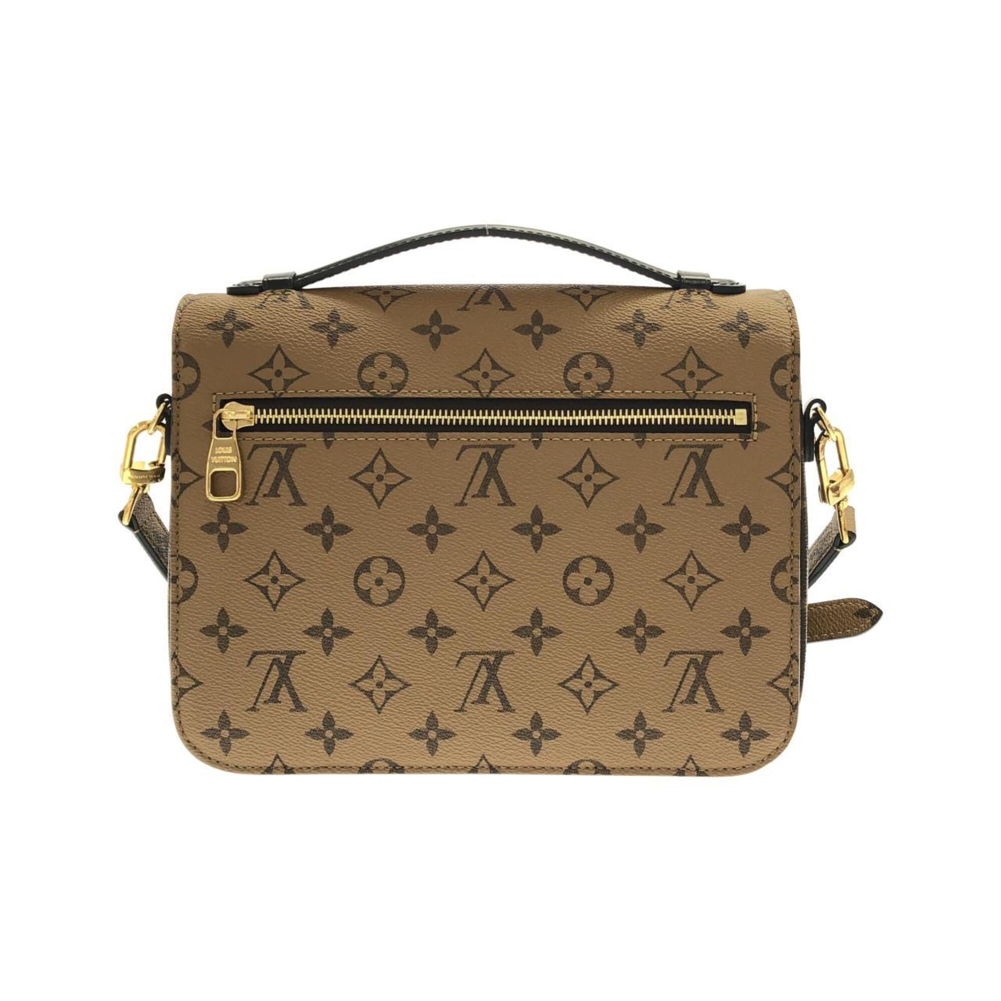 Louis Vuitton Marron Coated Canvas Handbag Pochette (Pre-Owned)