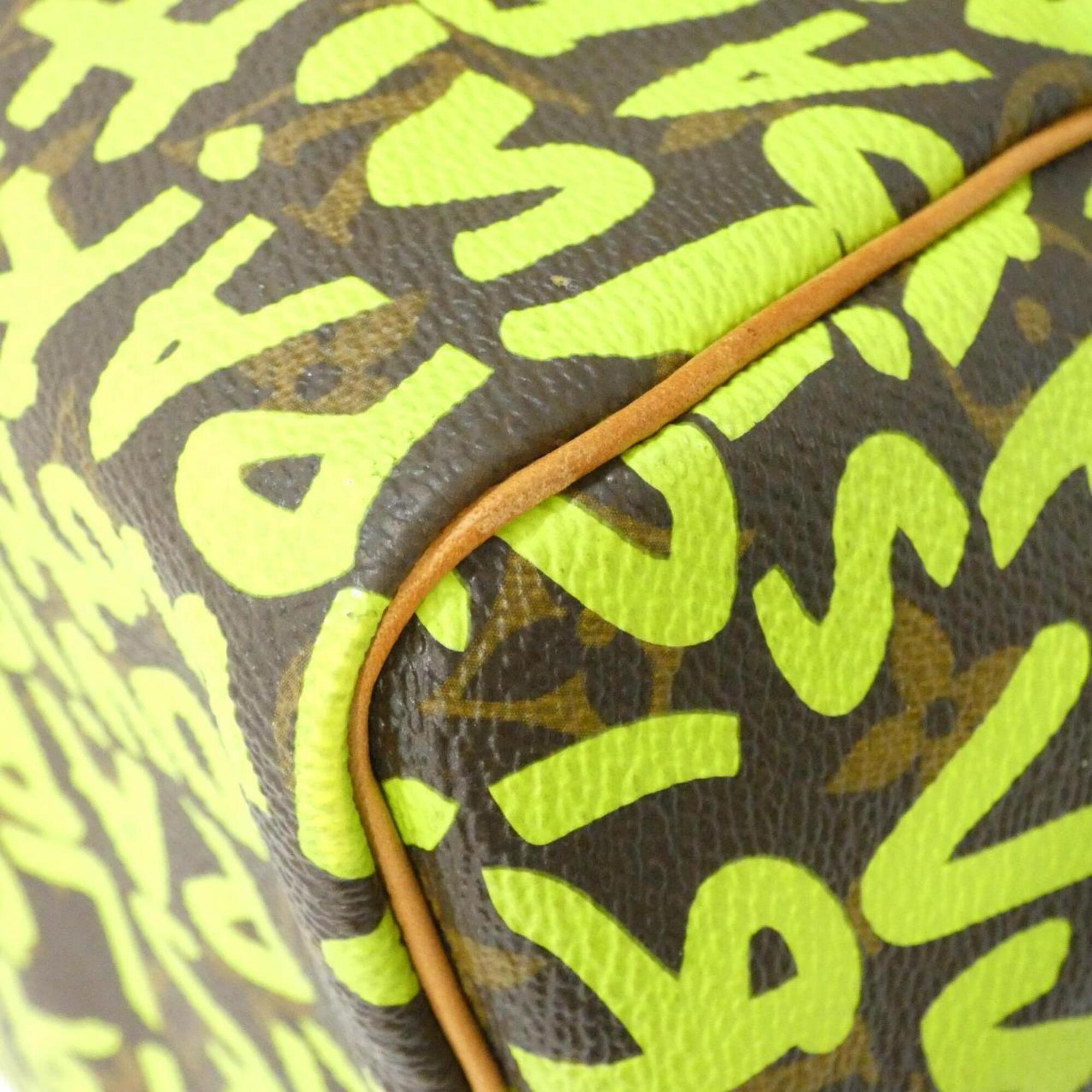 Louis Vuitton Marron Vert Coated Canvas Boston Bag (Pre-Owned)