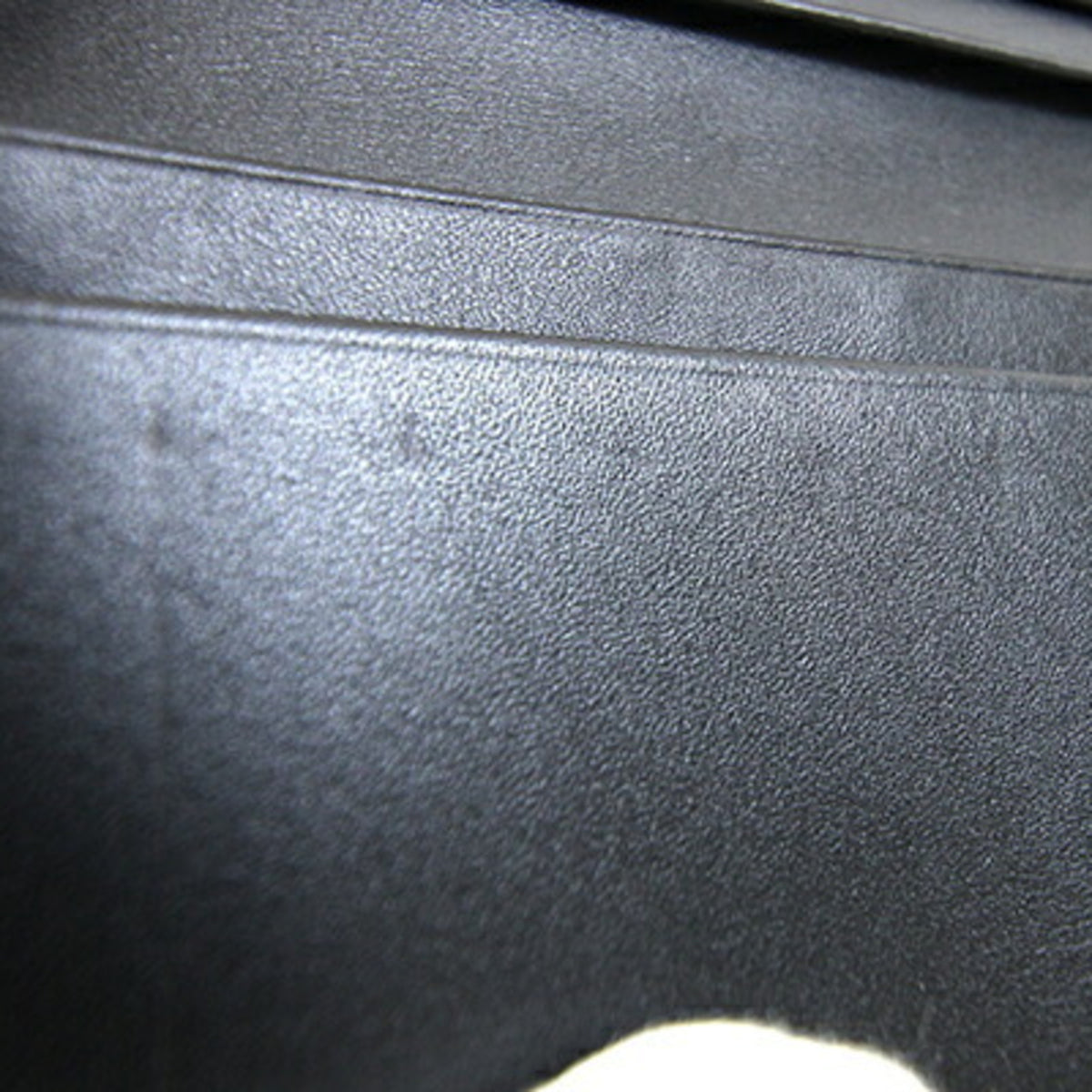 Bvlgari Black Leather Long Bill Wallet (Bi-Fold) (Pre-Owned)