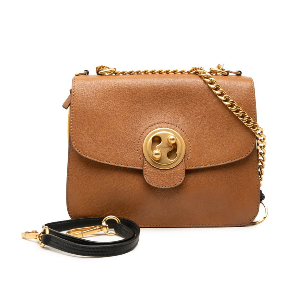 Chloé Brown Leather Handbag Shoulder Bag (Pre-Owned)