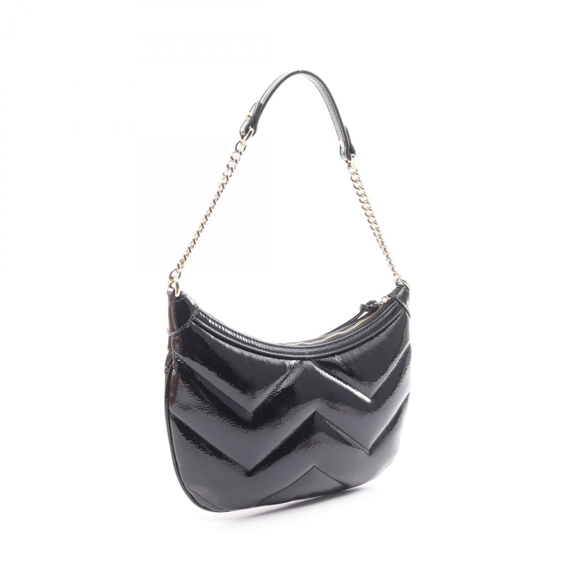 Gucci Black Patent Leather Shoulder Bag