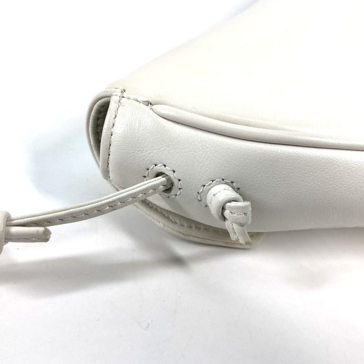 Celine Black White Leather Pochette Shoulder Bag (Pre-Owned)