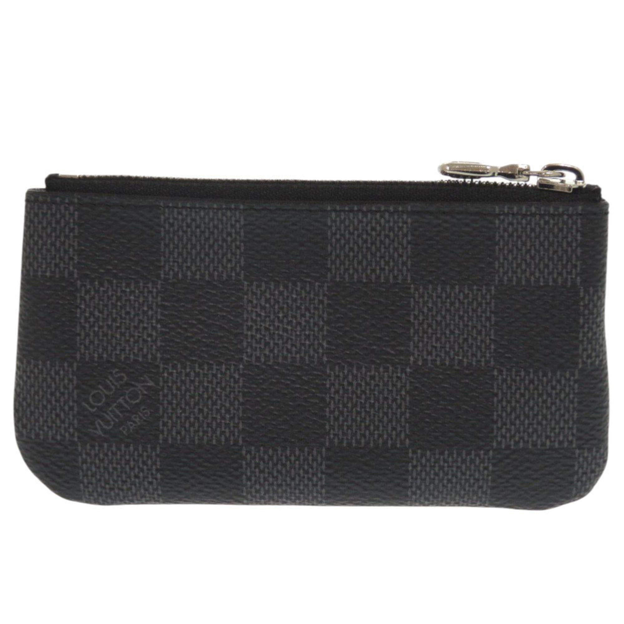 Louis Vuitton Damier Graphite Black Damier Graphite Damier Graphite Coin Purse/Coin Case (Pre-Owned)